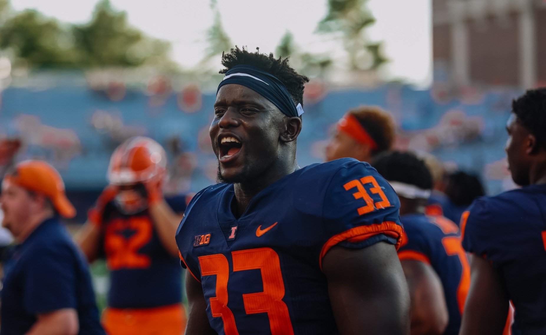 Ezekiel Holmes 2024 Football University of Illinois Athletics