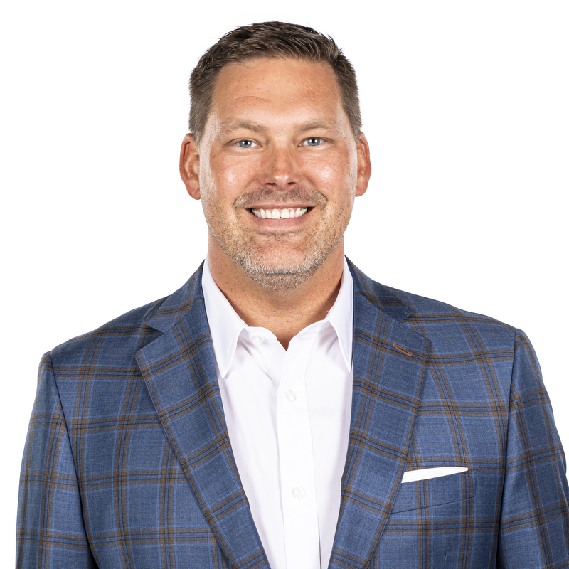 CHAMPAIGN, IL- October 02, 2023 - Illinois Senior Associate Director of Athletics of Sports Administration and Major Gifts Brian Russell, Ph.D. headshot taken at the Bielfeldt Athletics Administration Building in Champaign, IL. Photo By Kevin Snyder 