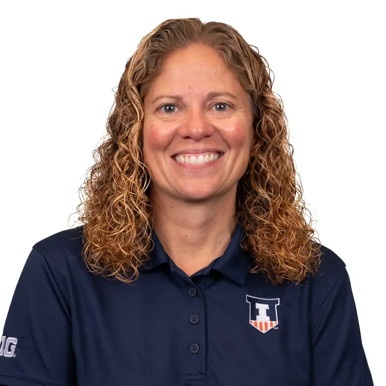 CHAMPAIGN, IL - August 20, 2023 - Illinois Assistant Coach Pina Gentile headshot taken during 2023 Olympic Sport Headshot Day in the Hall of Fame room of Bielfeldt Athletics Administration Building in Champaign, IL. Photo By Kevin Snyder