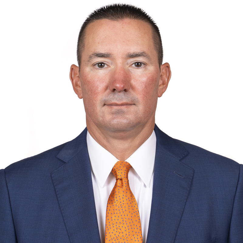 CHAMPAIGN, IL - September 29, 2023 - Illinois Assistant Athletic Director of Operations Joey Biggs headshot taken during 2023-2024 Team Photo Photoshoot at Ubben Basketball Complex in Champaign, IL. Photo By Kevin Snyder 