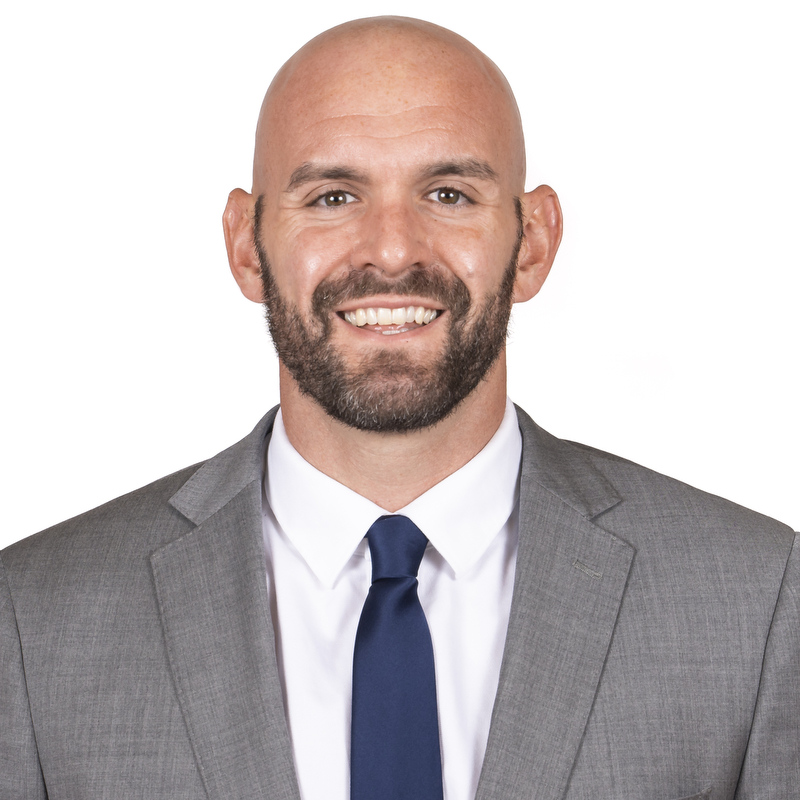 CHAMPAIGN, IL - September 29, 2023 - Illinois Strength & Conditioning Coach Adam Fletcher headshot taken during 2023-2024 Team Photo Photoshoot at Ubben Basketball Complex in Champaign, IL. Photo By Kevin Snyder 