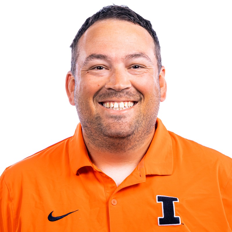 Champaign, IL - October 02, 2024 - Illinois Assistant Coach Brendan Goler headshot taken during 2024 Fall Staff Headshot Day at Bielfeldt Athletic Administration Building in Champaign, IL. (Photo By Kevin Snyder/Illinois Athletics)