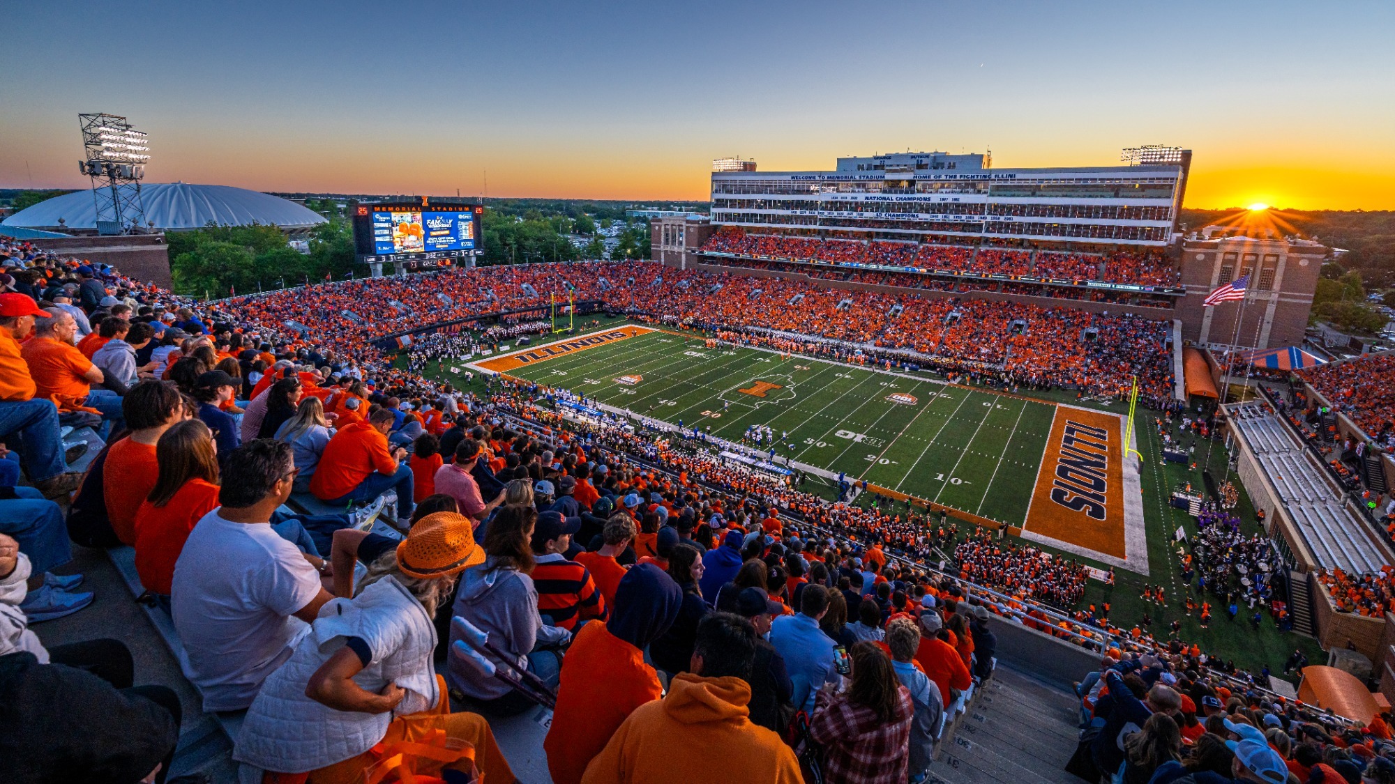 Memorial Stadium Illinois vs. Kansas 2024