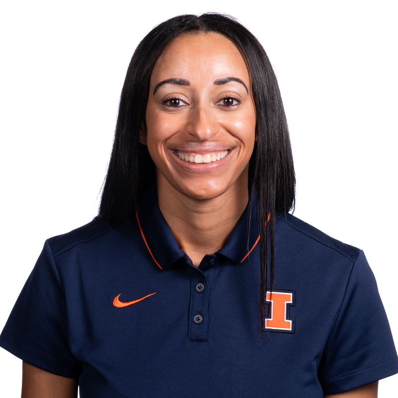 CHAMPAIGN, IL- February 20, 2024 - Illinois Director of Track and Field and Cross Country Operations Courtney Hill headshot taken at the Bielfeldt Athletics Administration Building in Champaign, IL. Photo By Kevin Snyder 