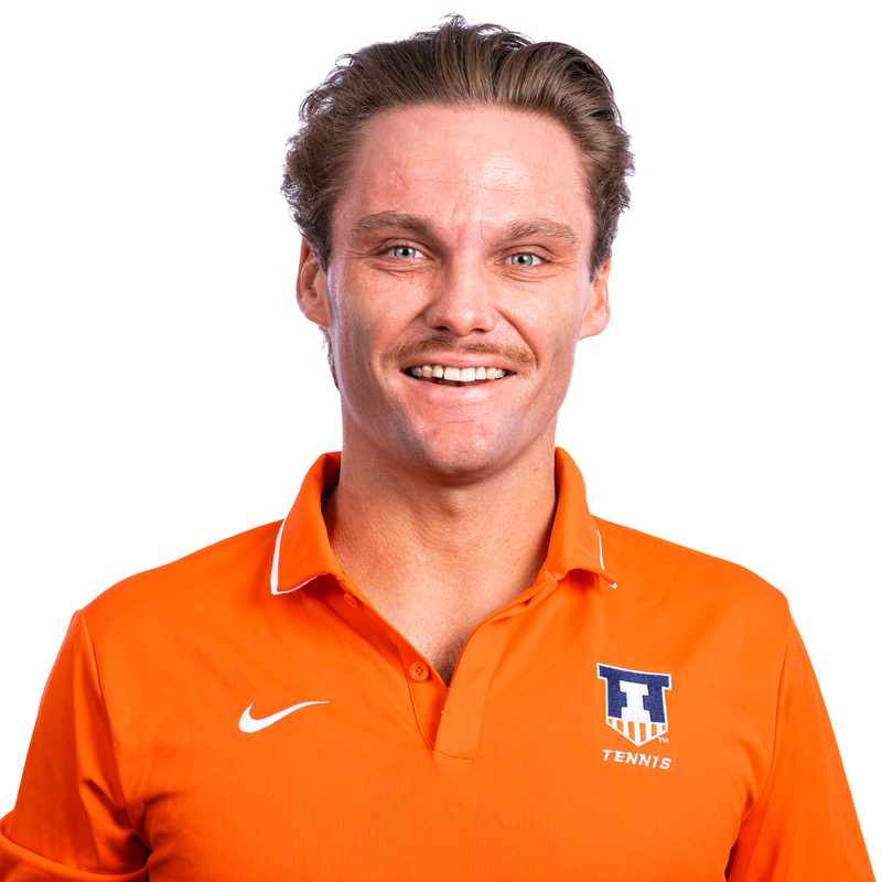 Champaign, IL - August 25, 2024 - Illinois Assistant Coach Zeke Clark headshot taken during 2024 Olympic Sports Headshot Day at Bielfeldt Athletics Administration Building in Champaign, IL. (Photo By Kevin Snyder/Illinois Athletics)