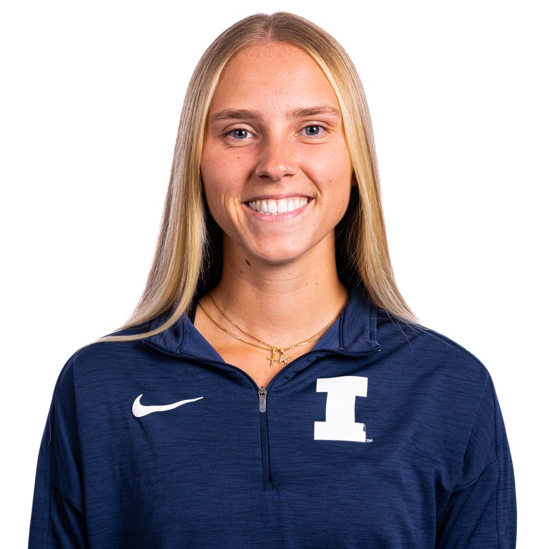 Champaign, IL - August 25, 2024 - Illinois Women's Tennis Player Kasia Treiber headshot taken during 2024 Olympic Sports Headshot Day at Bielfeldt Athletics Administration Building in Champaign, IL. (Photo By Kevin Snyder/Illinois Athletics)