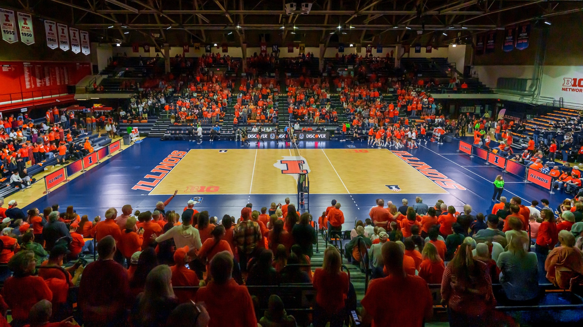 Huff Hall Volleyball Match