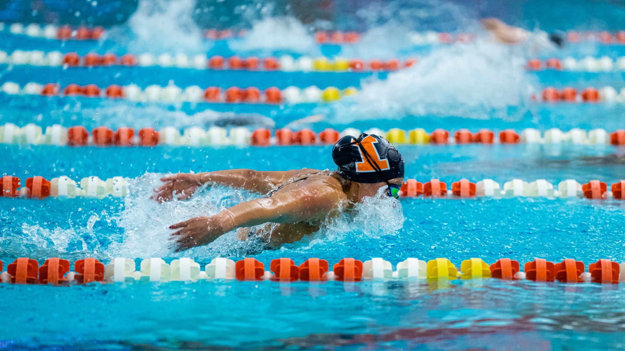 Kayla Duran swimming