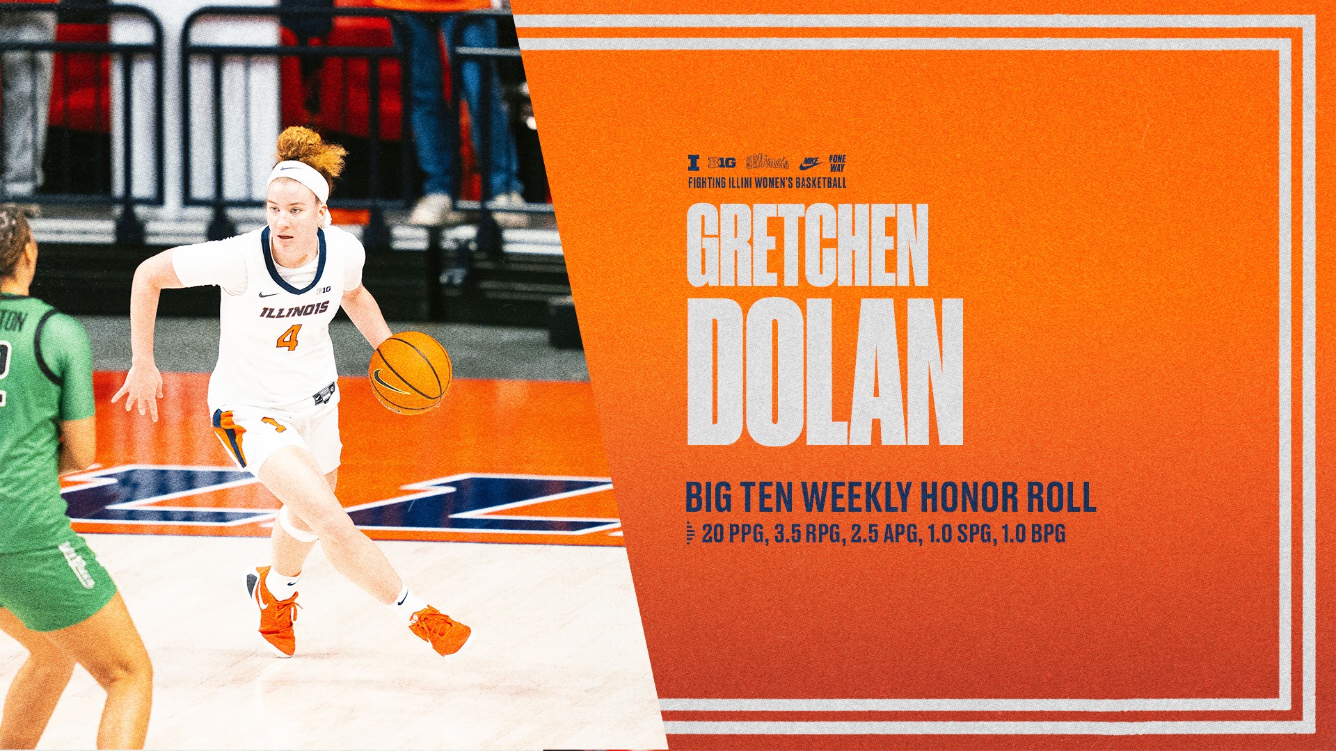 Gretchen Dolan B1G Weekly Honor Roll