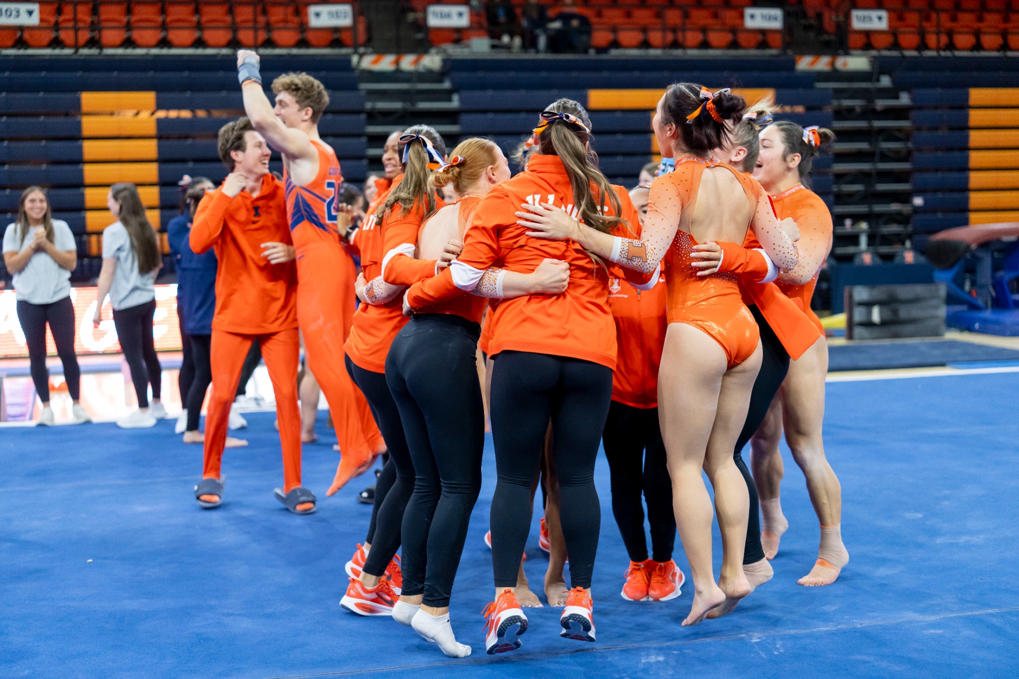 CHAMPAIGN, IL - December 05, 2025 - The Fighting Illini during Orange & Blue at Huff Hall in Champaign, IL. Photo By Ashley Ray/Fighting Illini