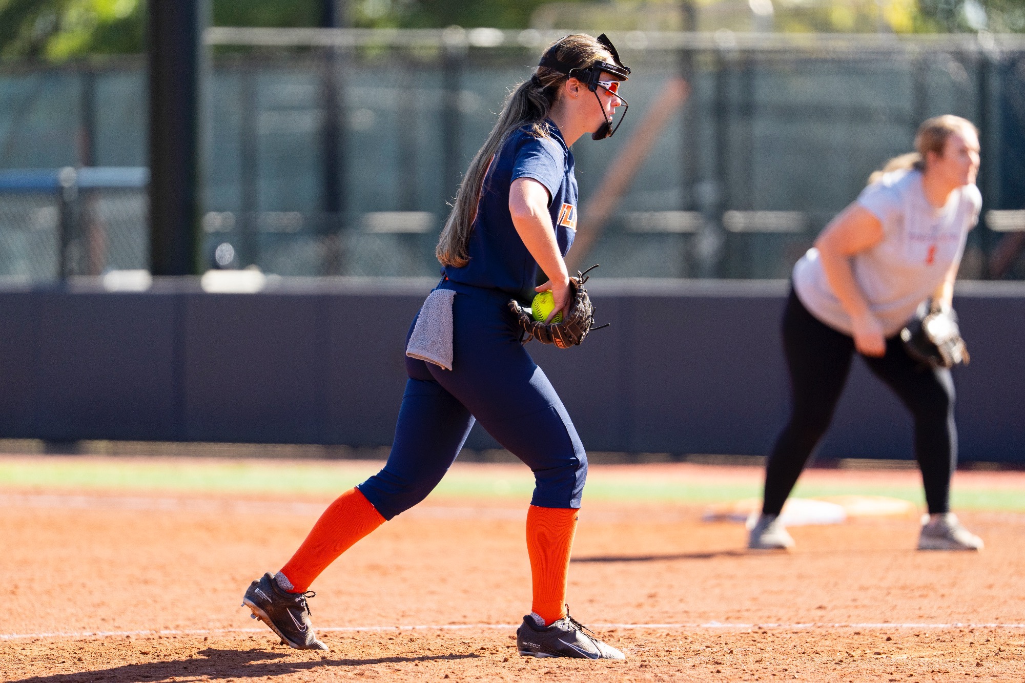 Amanda Smith prepares for a pitch