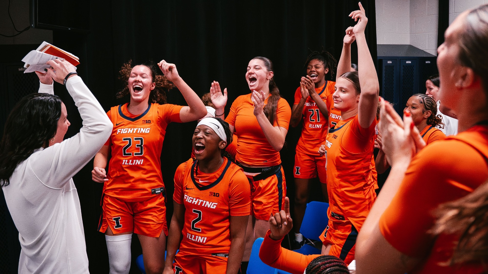 UNIVERSITY PARK, PA - January 11, 2026 - Photos taken during the away game between the Penn State Nittany Lions and the Illinois Fighting Illini in University Park, PA. (Photo By Madison Dabrowski/Illinois Athletics)