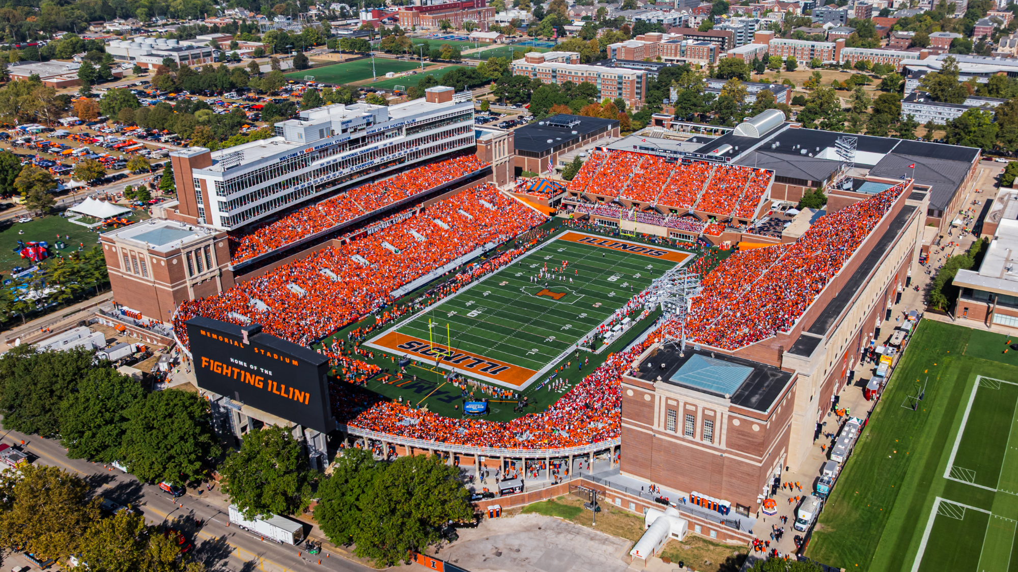Gies Memorial Stadium aerial 2025