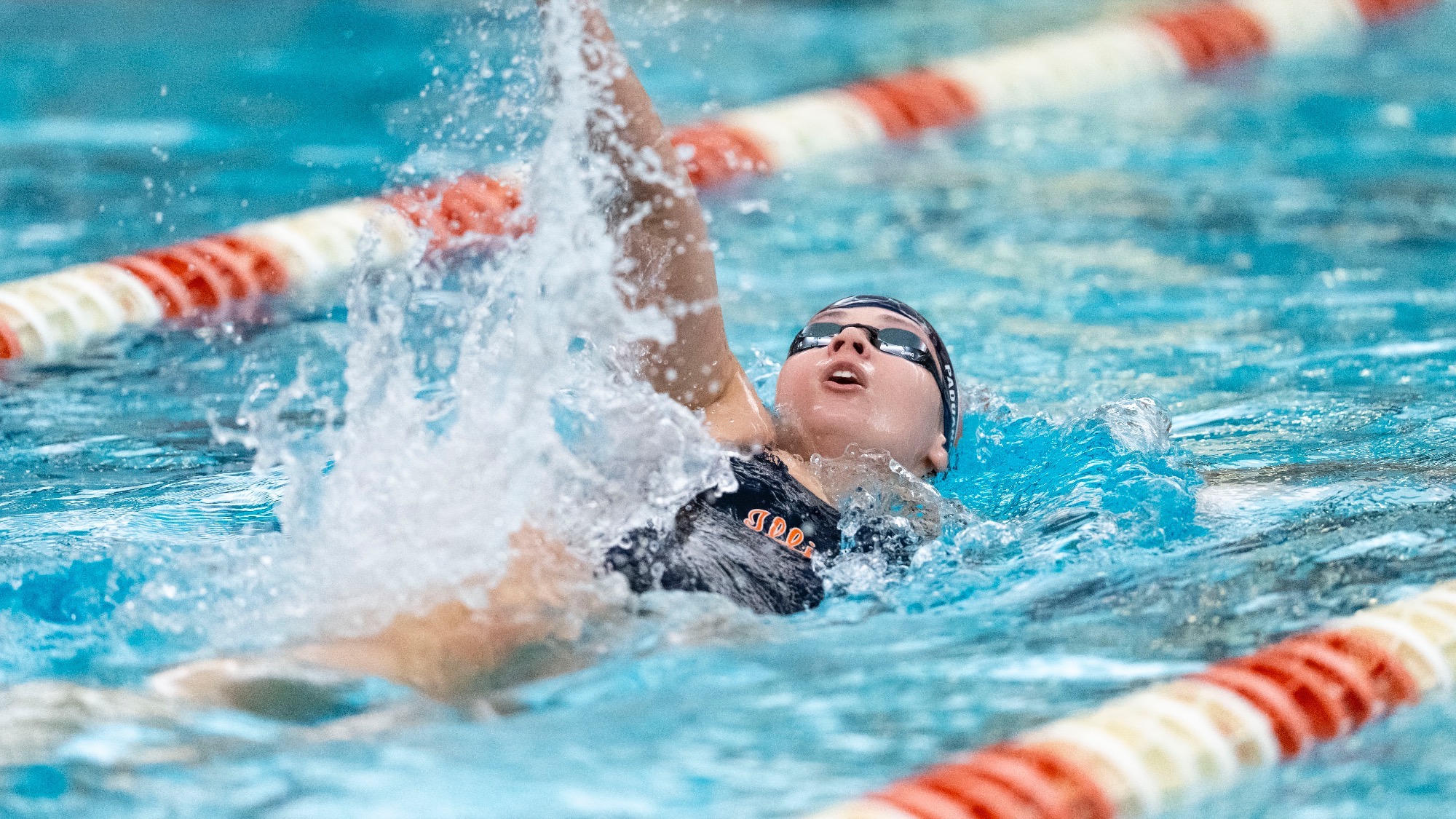 Sophia Paduano swimming at the ARC pool