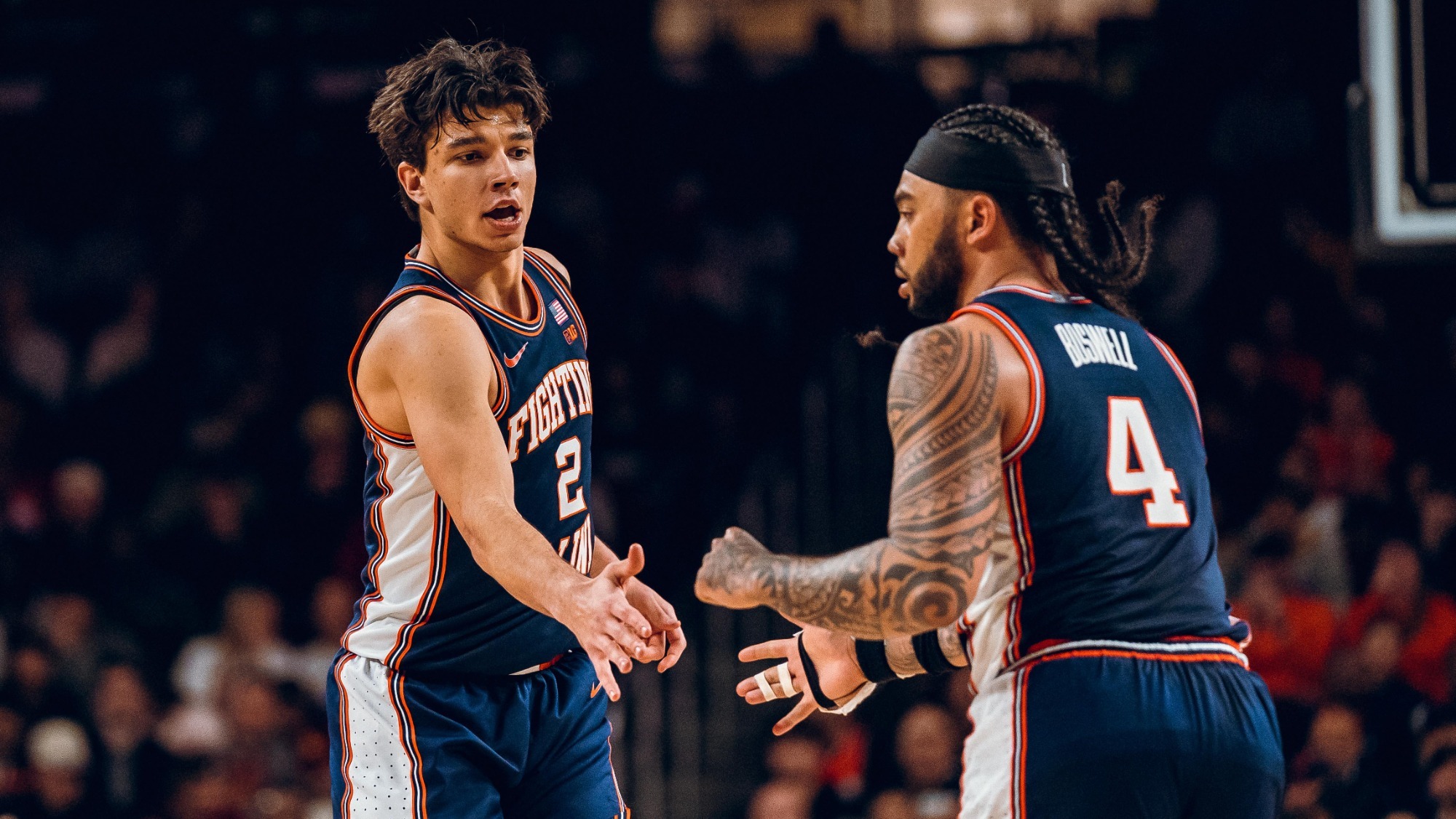 Andrej Stojakovic and Kylan Boswell at USC_2-18-26 (Courtney Bay)