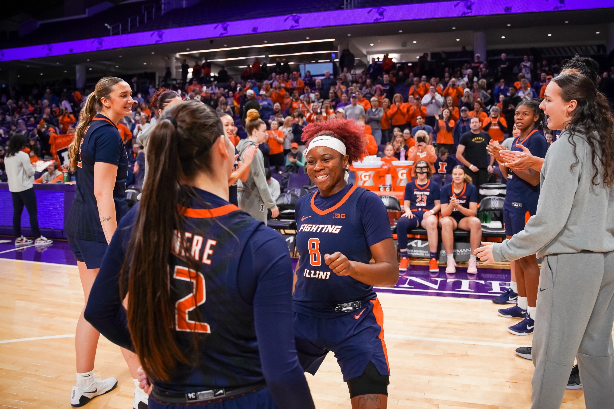 February 22, 2026 - The game between the Northwestern Wildcats and the Illinois Fighting Illini. Photo By Madison Dabrowski/Illinois Fighting Illini