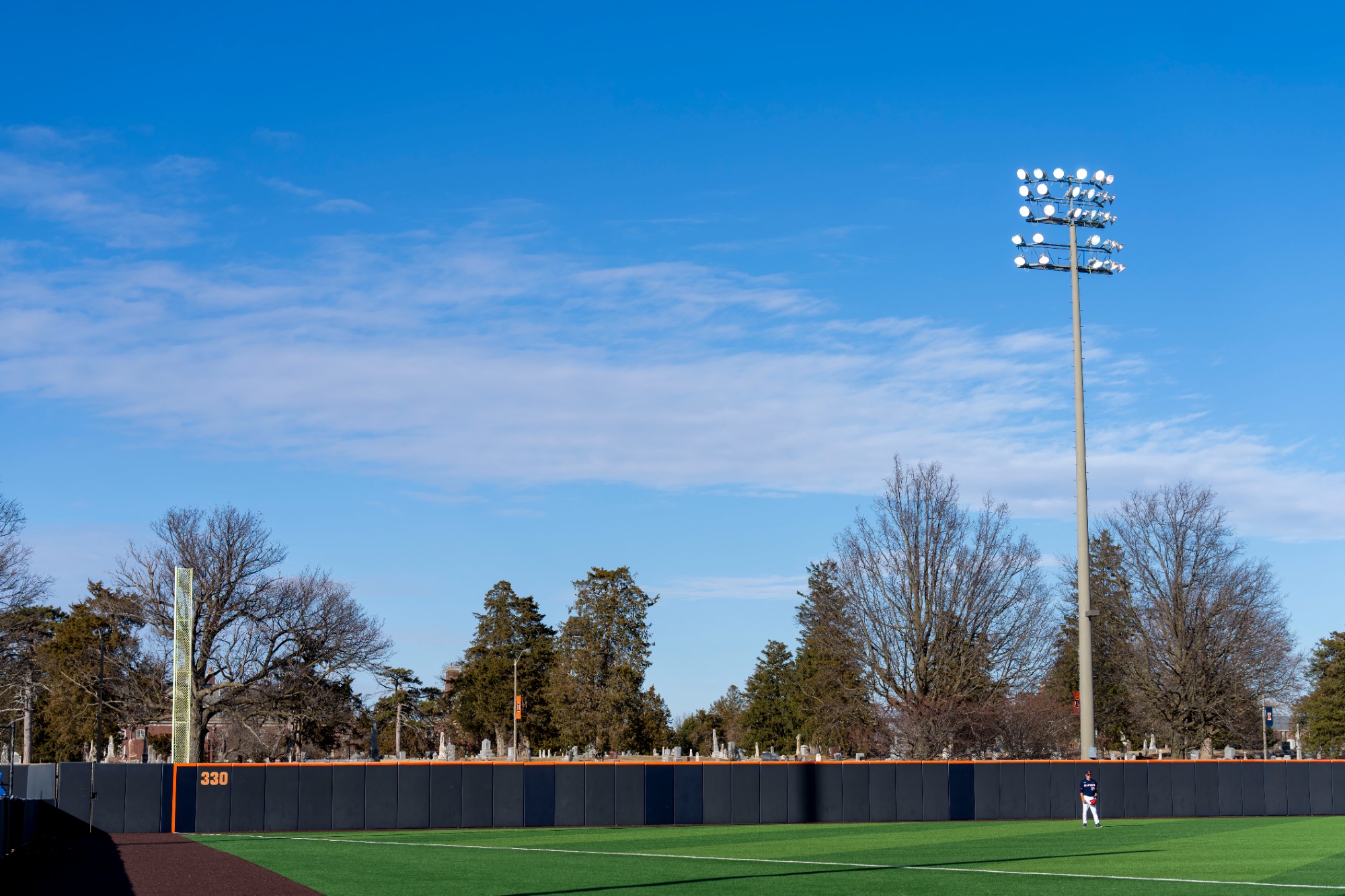 CHAMPAIGN, IL - February 25, 2026 - Outfielder Nick Groves (#29) during the game between the Lindenwood Lions and the Illinois Fighting Illini at Illinois Field in Champaign, IL. Photo By Ashley Ray/Fighting Illini