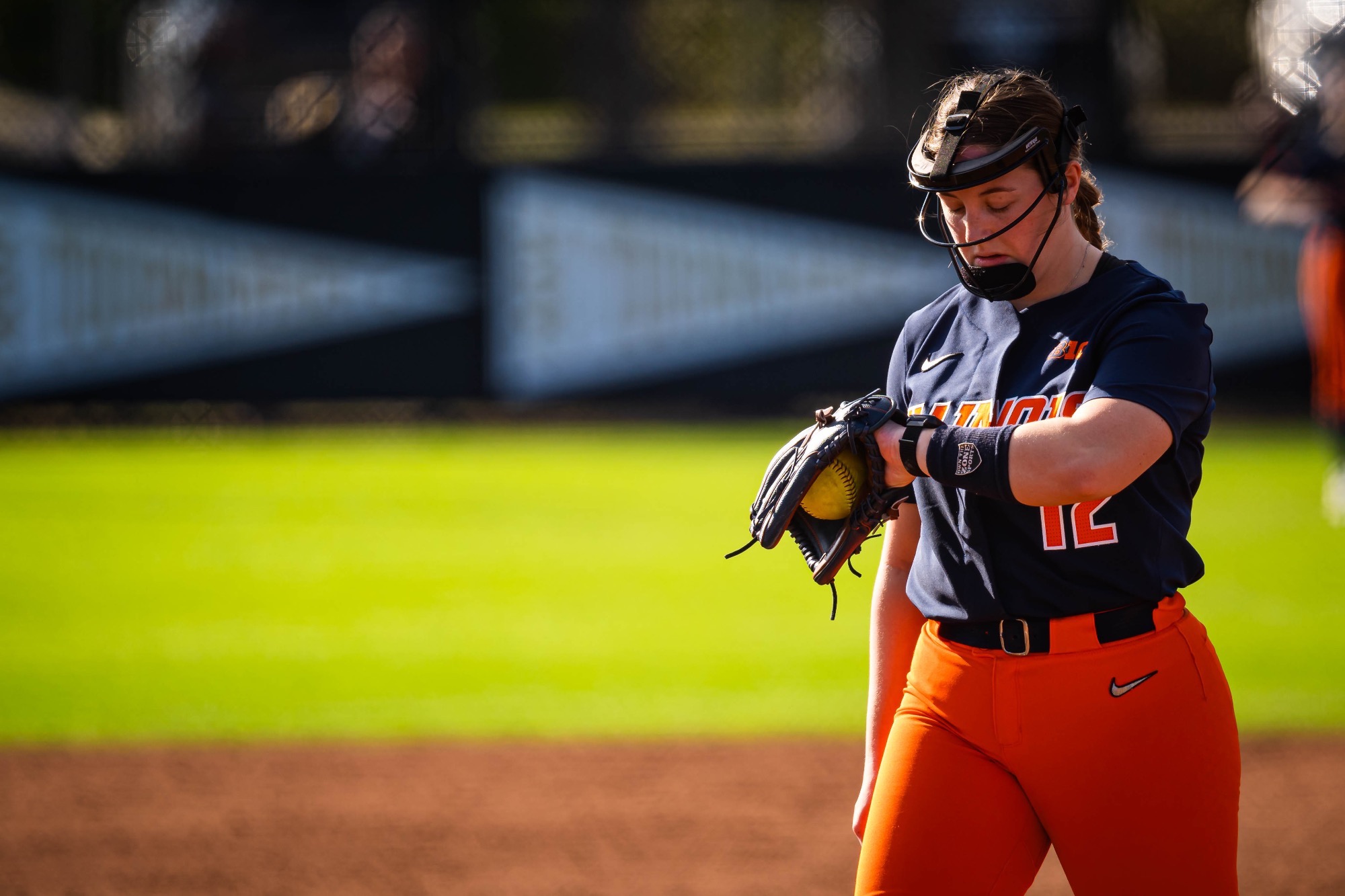 Karley Yergler pitching