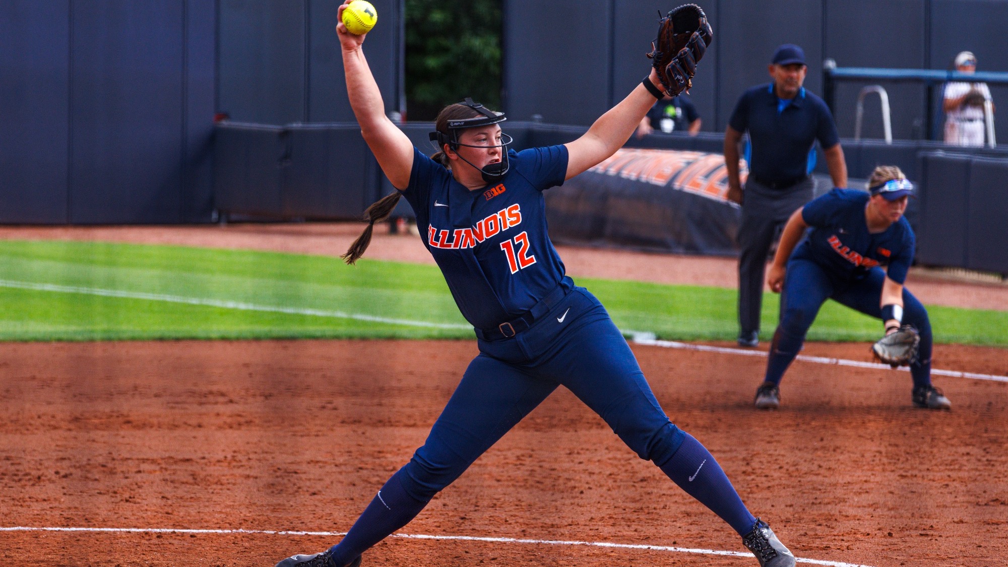 Karley Yergler pitching