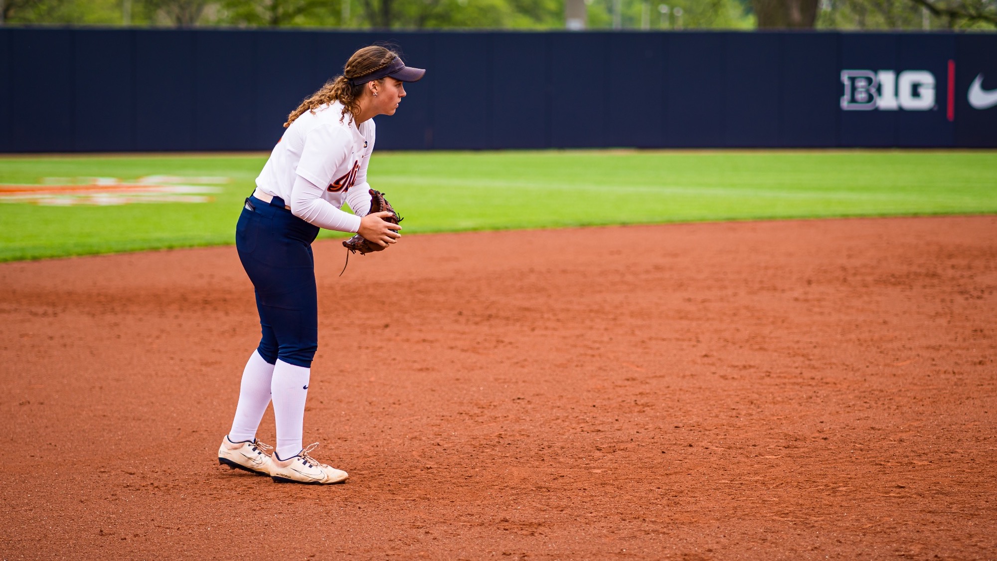Adisyn Caryl waits for the pitch