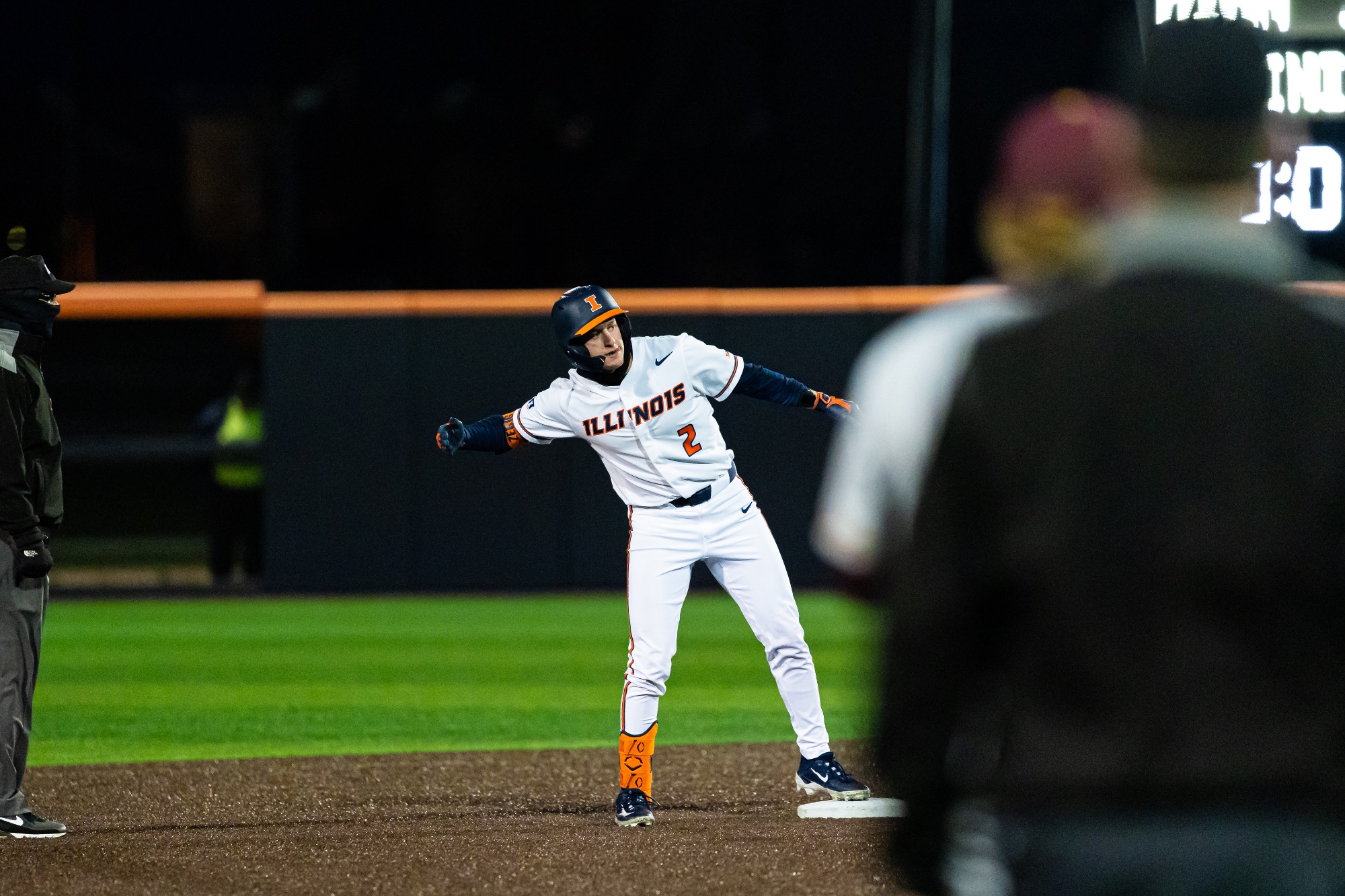 CHAMPAIGN, IL - March 13, 2026 - Infielder Jack Zebig (#2) during the game between the Minnesota Golden Gophers and the Illinois Fighting Illini at Illinois Field in Champaign, IL. Photo By Lucas Sun