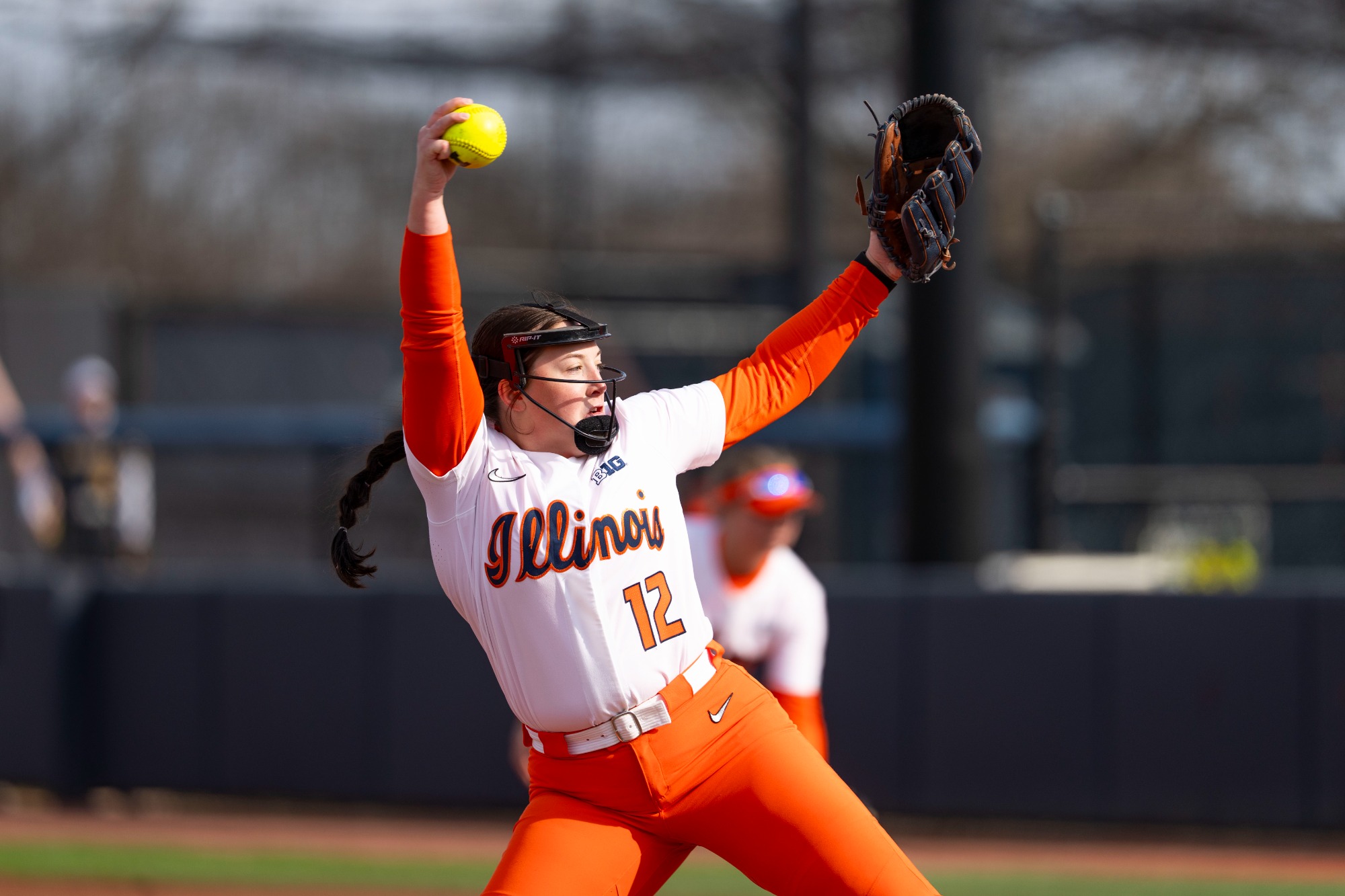 Karley Yergler pitching