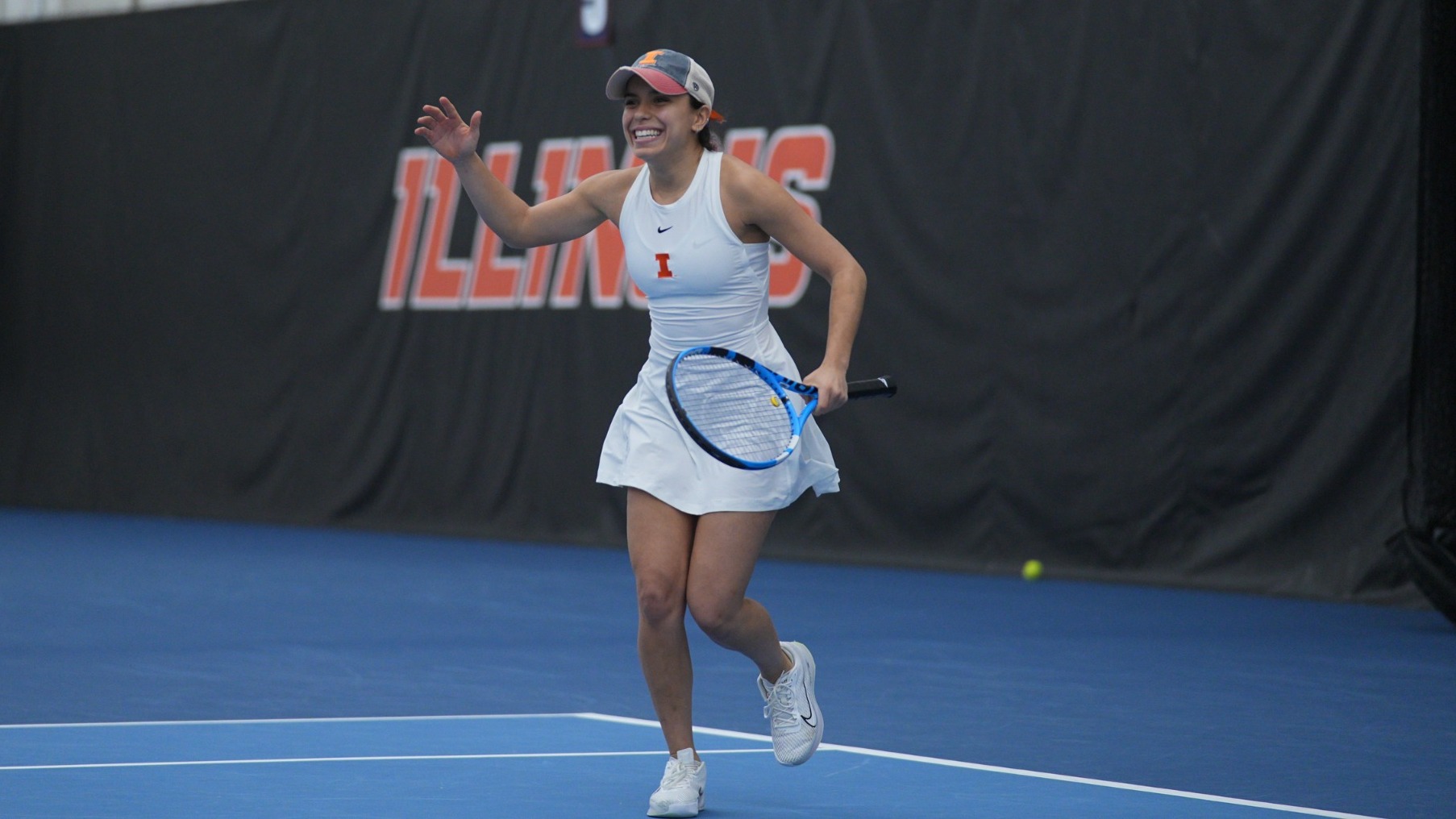 CHAMPAIGN, IL - March 14, 2026 - \wt during the match between Northwestern and the Illinois Fighting Illini at Atkins Tennis Center in Champaign, IL. Photo By Ryan Shepardson / Fighting Illini