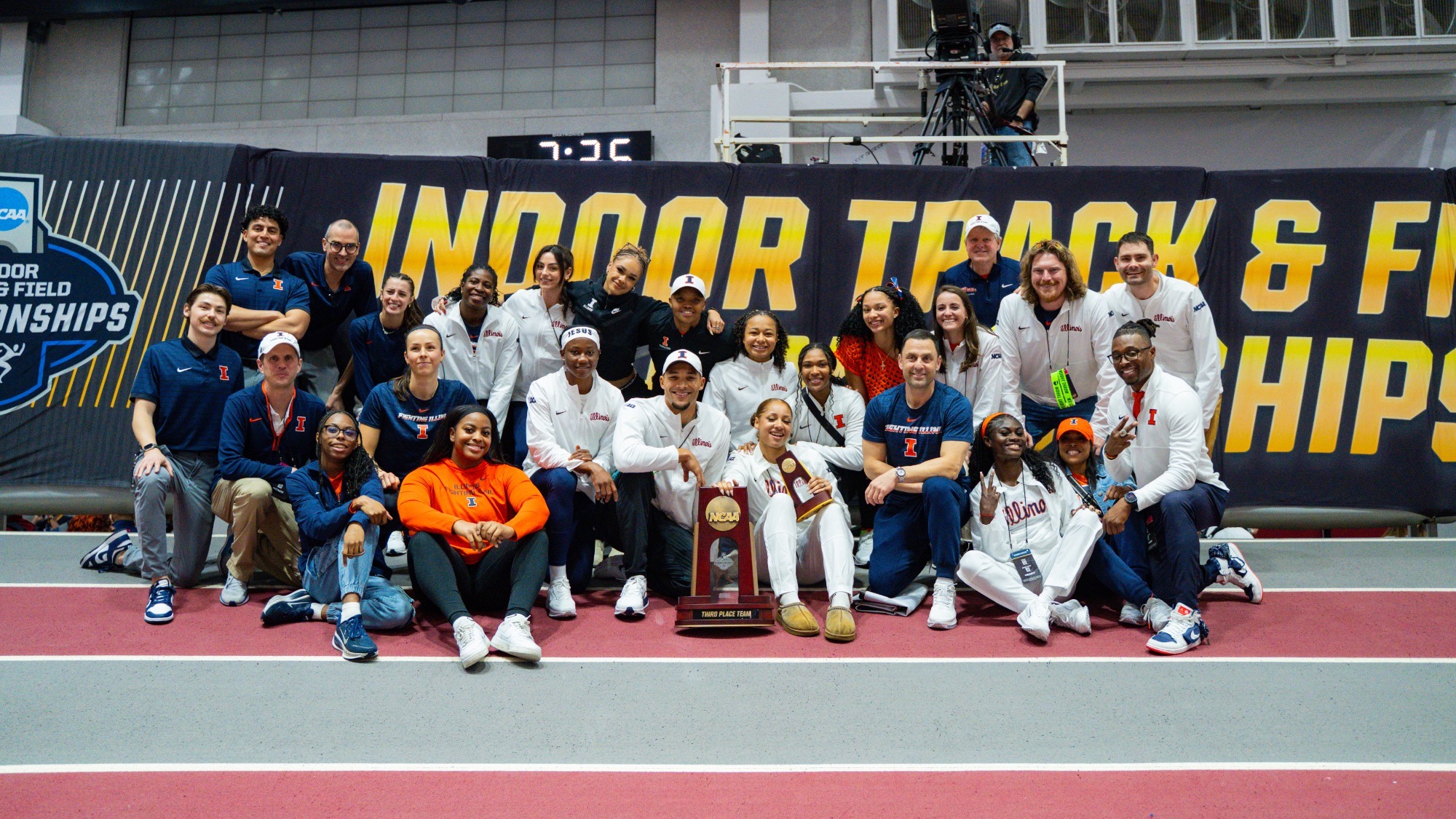 Women's NCAA Indoor Third-Place Photo