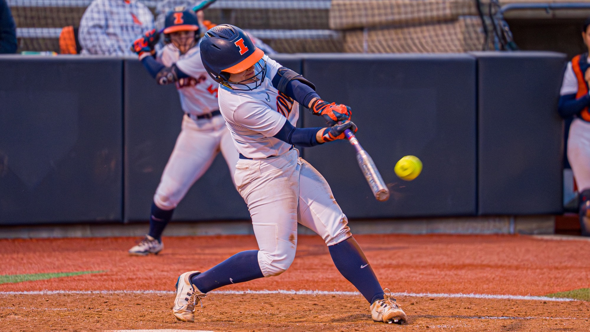 Keirys Click hits the ball during an at-bat
