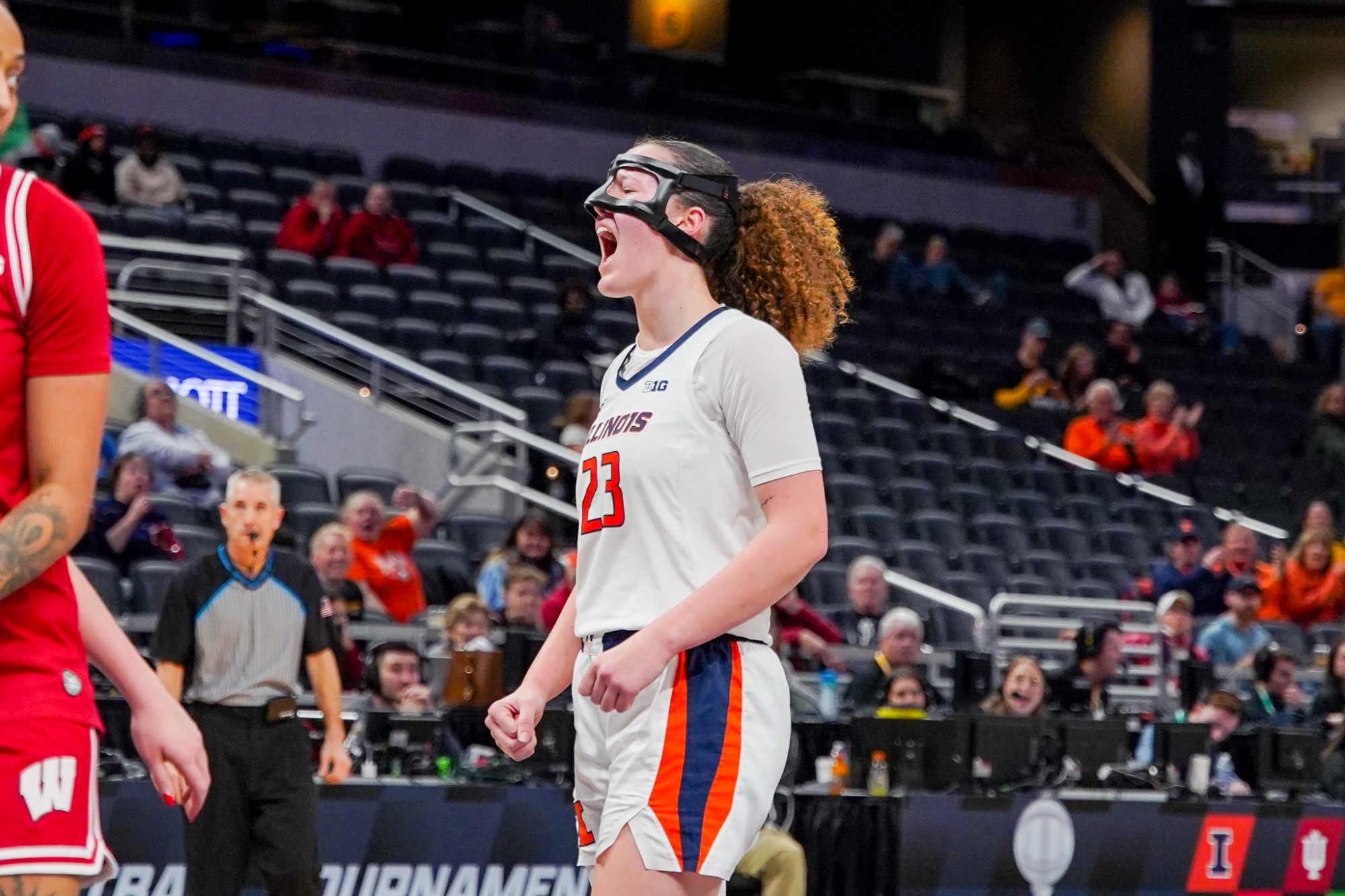 March 04, 2026 - The Big Ten Tournament game between the Wisconsin Badgers and the Illinois Fighting Illini at State Farm Center in Champaign, IL. Photo By Fighting Illini