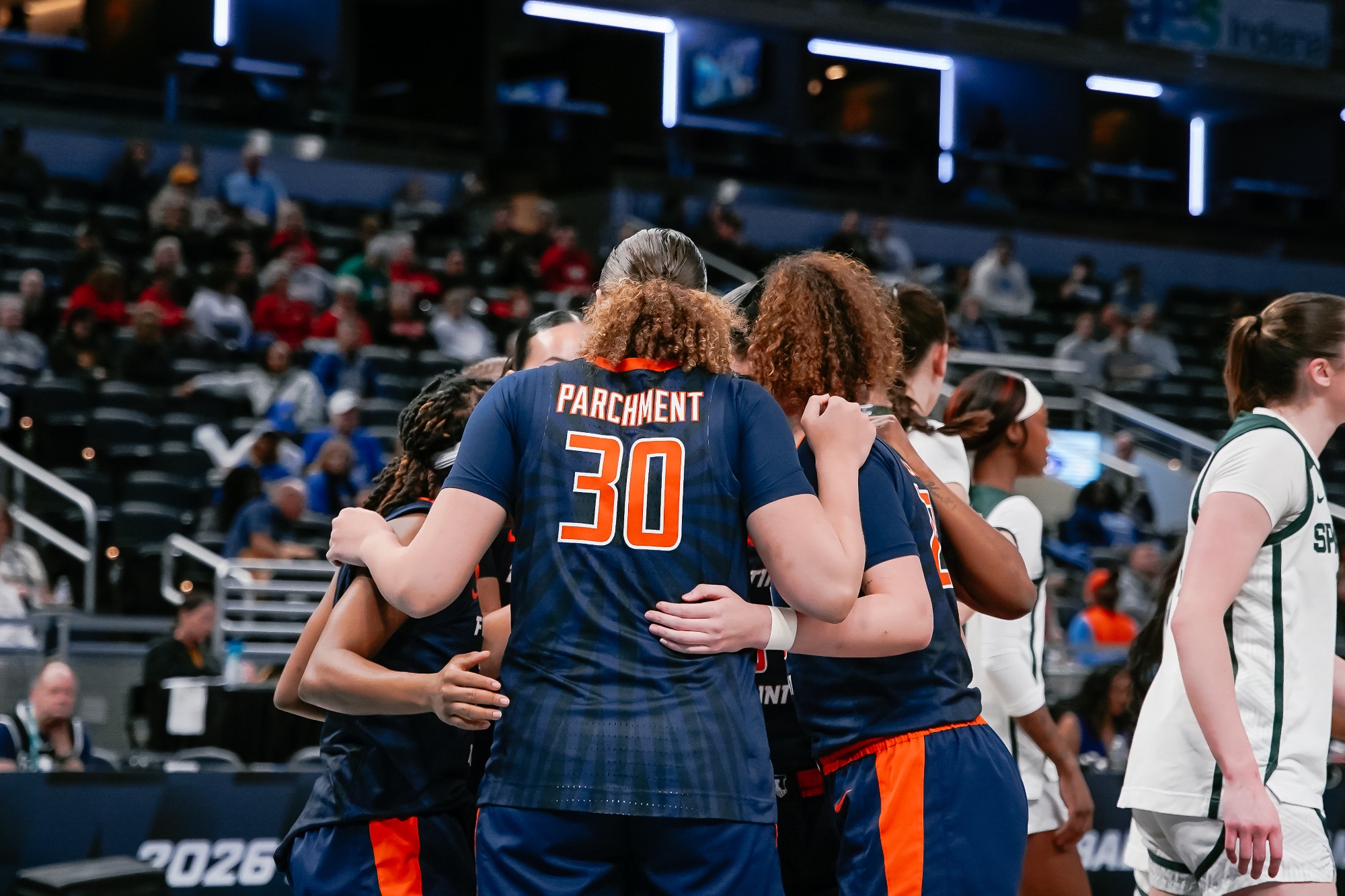 March 5, 2026 - The Big Ten Tournament game between the Michigan State Spartans and the Illinois Fighting Illini at Gainbridge Fieldhouse in Indianapolis, IN. Photo By Fighting Illini