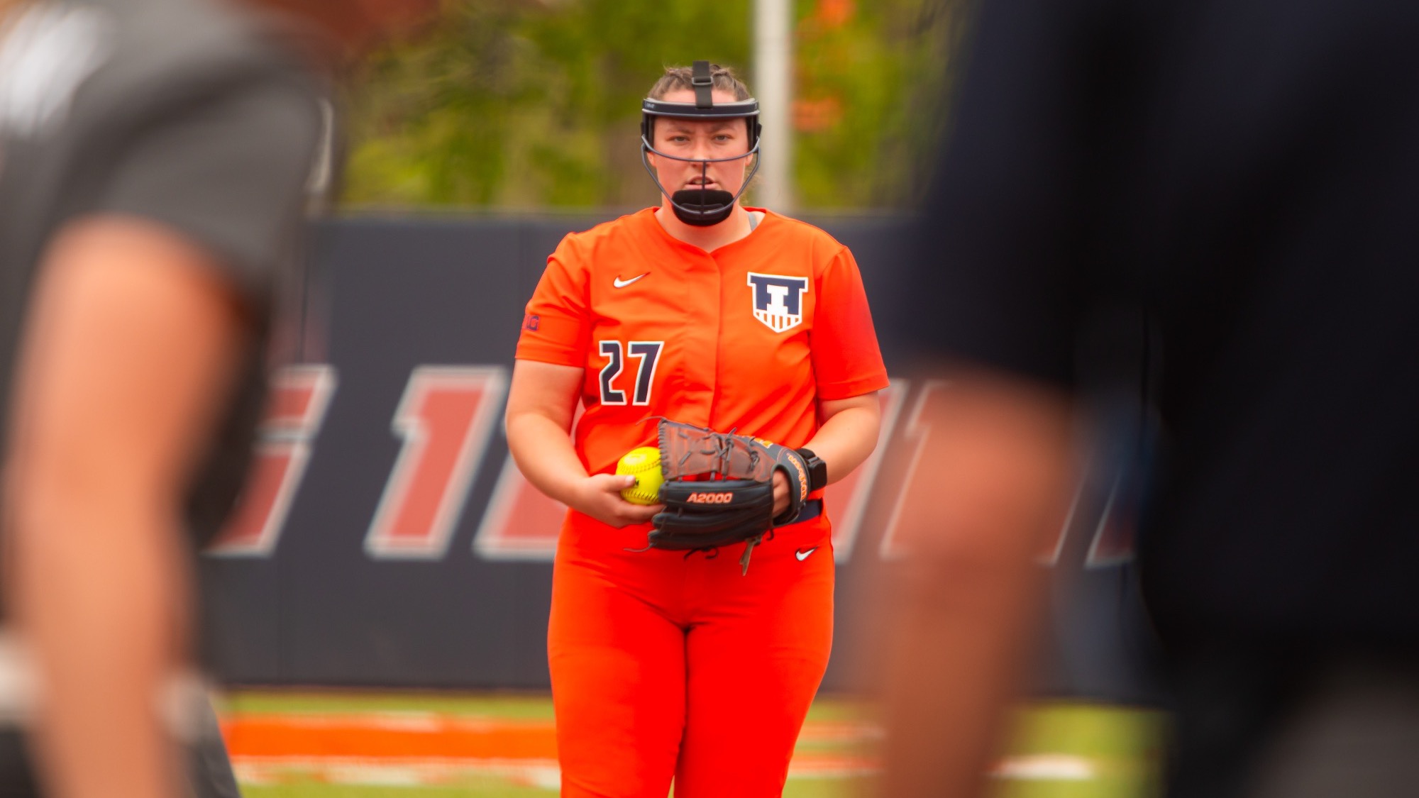 Megan Nuechterlein pitching