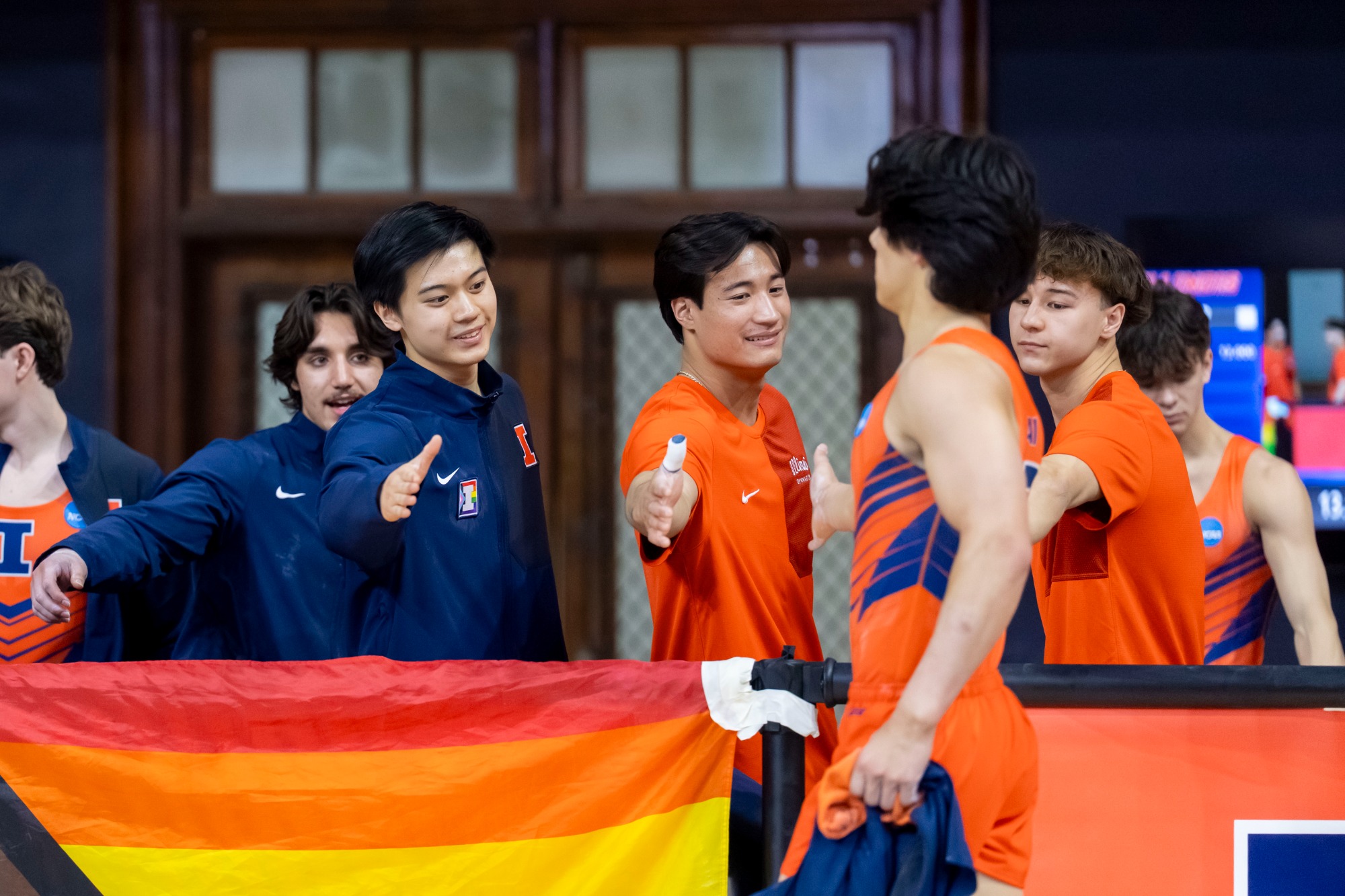 CHAMPAIGN, IL - March 07, 2026 - Brandon Dang, Ryan Vanichtheeranont during the meet between the Ohio State Buckeyes and the Illinois Fighting Illini at Huff Hall in Champaign, IL. Photo By Ashley Ray/Fighting Illini