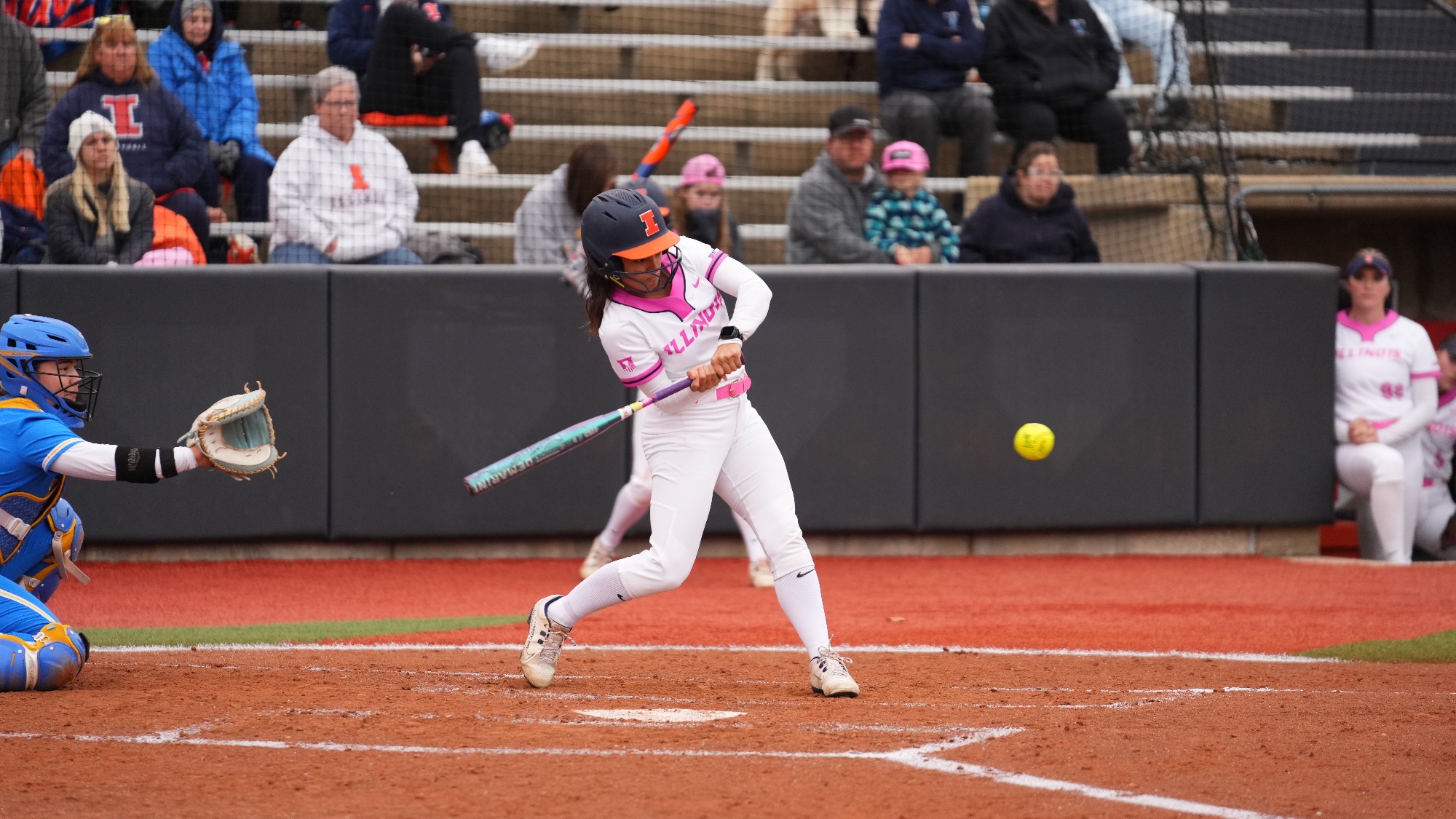Eden Echevarria hitting ball