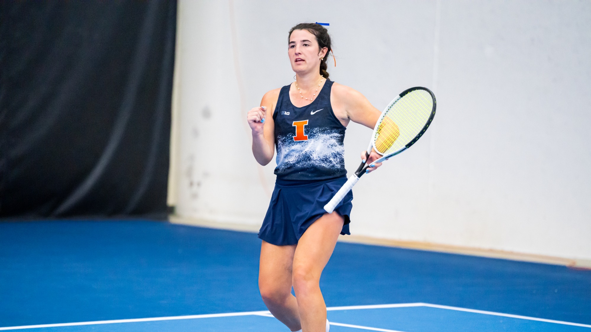 Tess Bucher celebrates