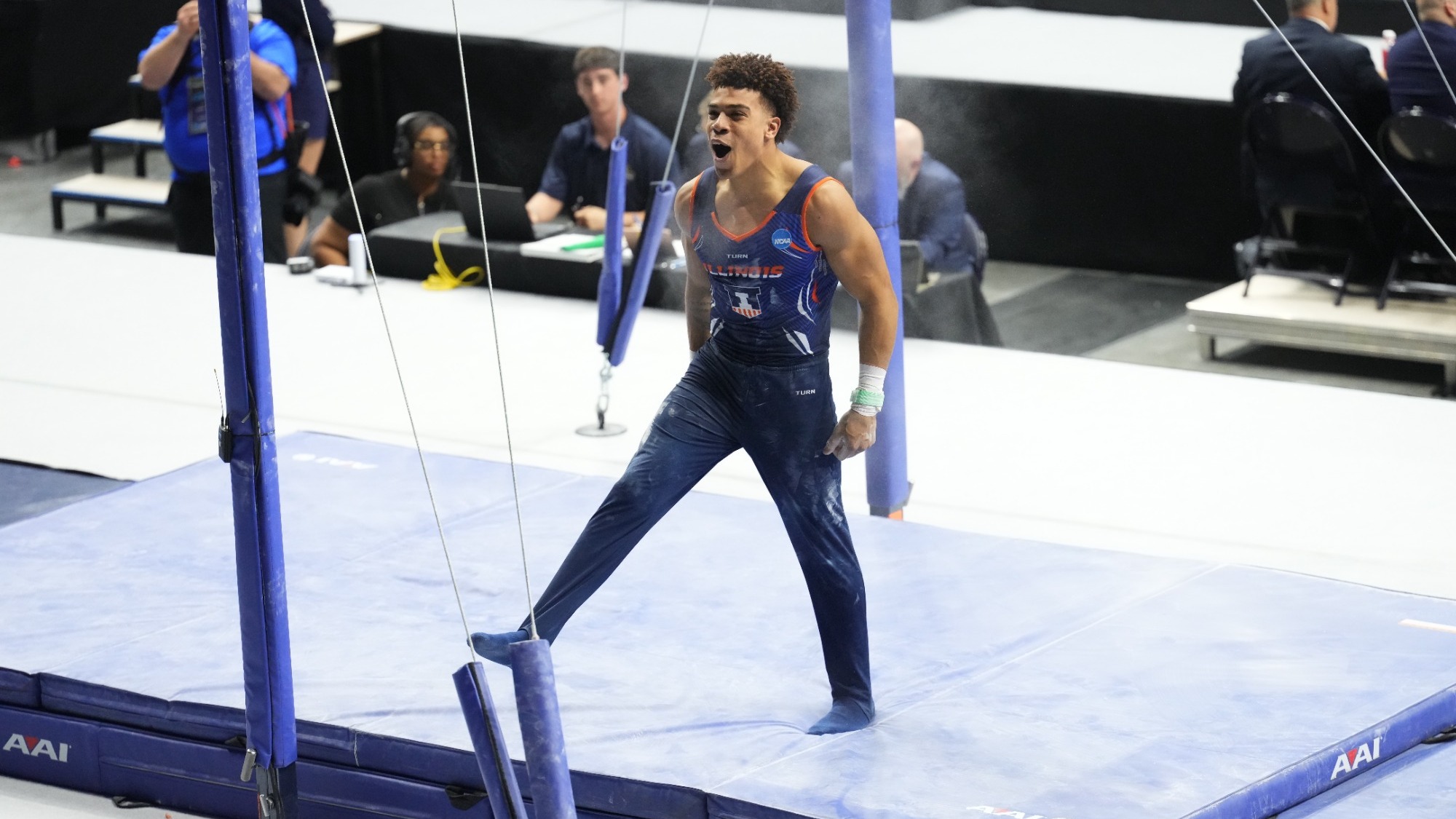 Sam Phillips NCAA Championships Day 1 still rings celebration