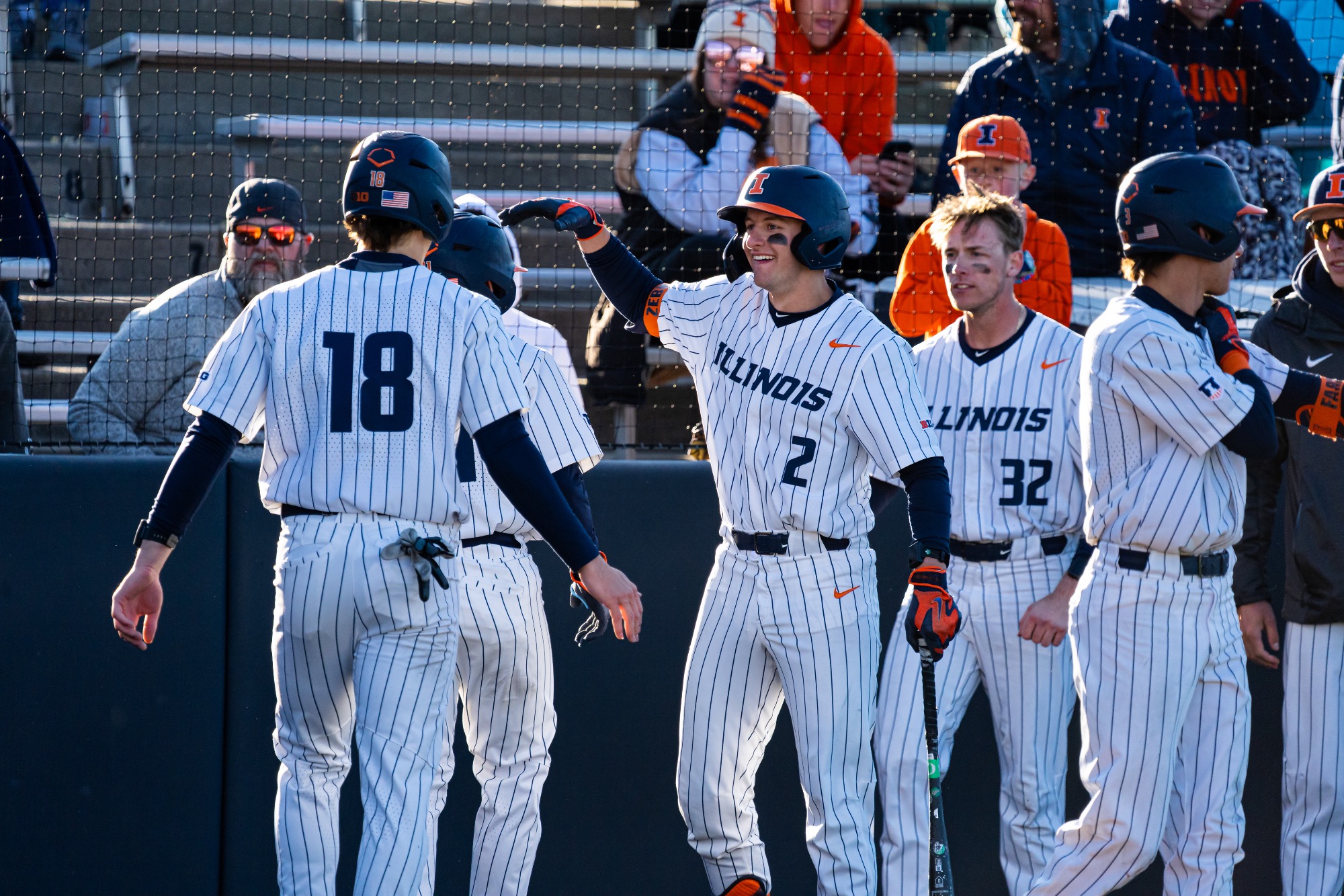 CHAMPAIGN, IL - April 18, 2026 - Infielder Jack Zebig (#2) during the game between the Oregon Ducks and the Illinois Fighting Illini at Illinois Field in Champaign, IL. Photo By Lucas Sun