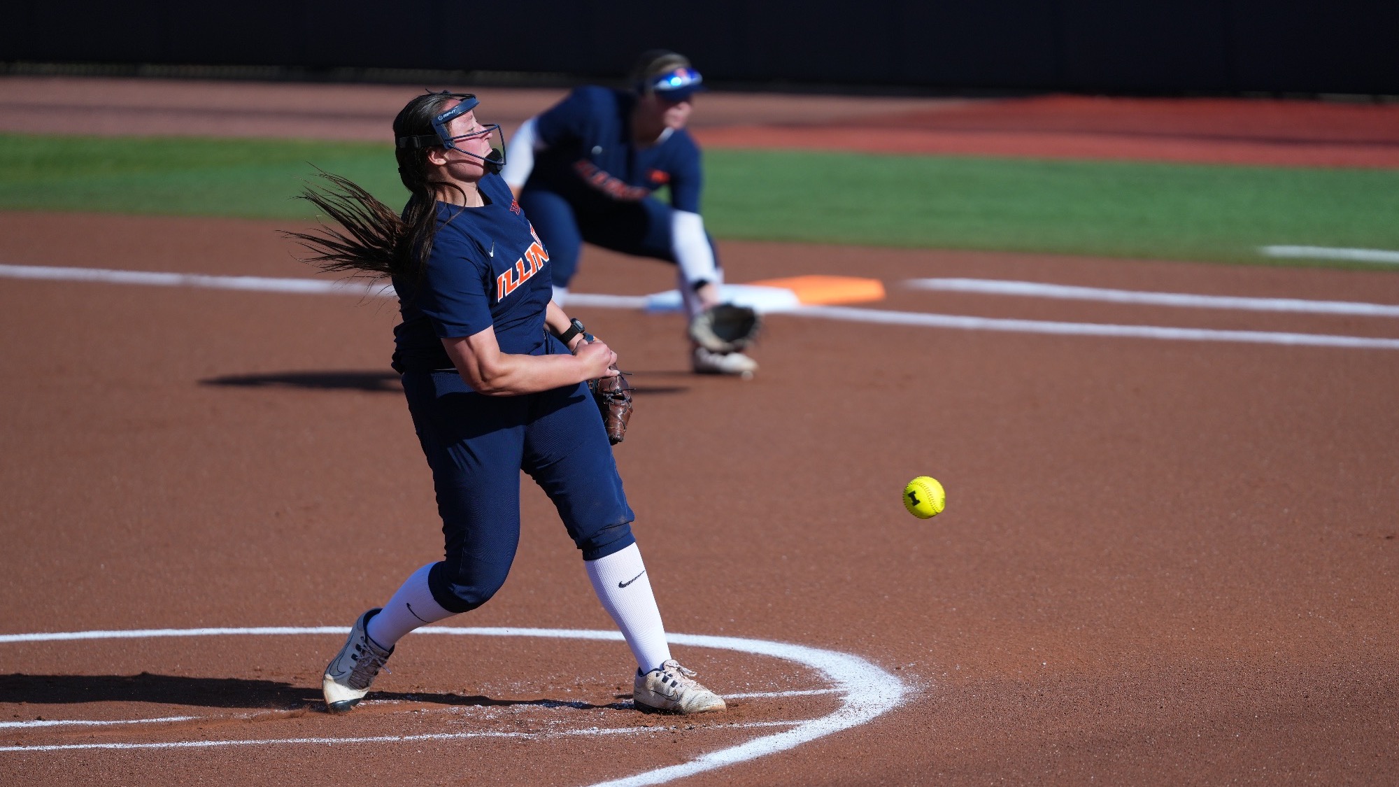 Megan Nuechterlein pitching