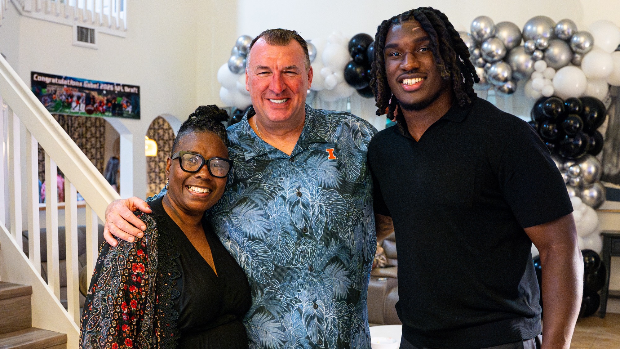 Jacas and Coach Bielema - 2026 NFL Draft