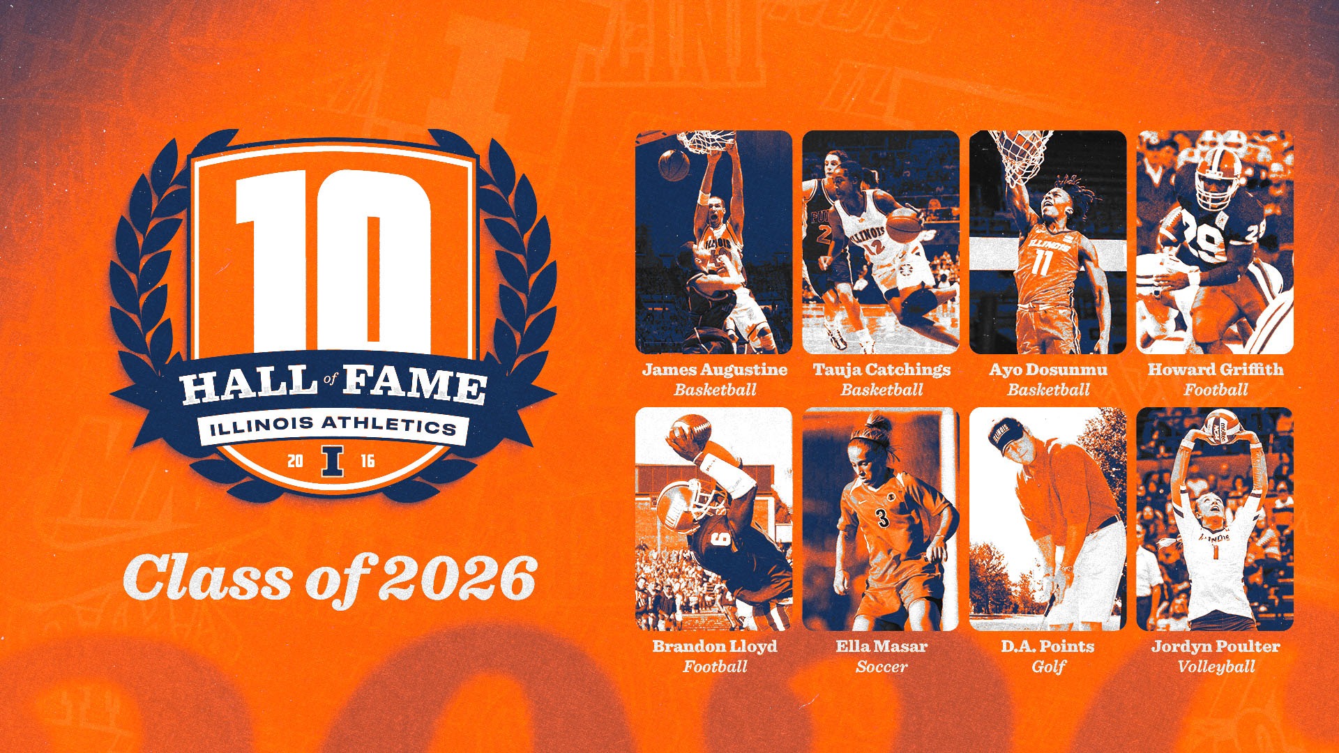 2026 Illinois Athletics Hall of Fame Class