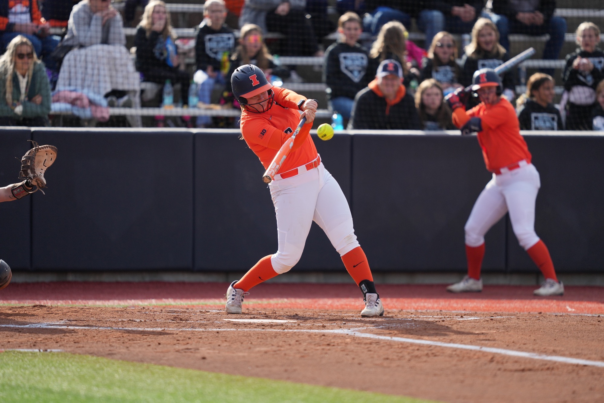 Illinois softball batting