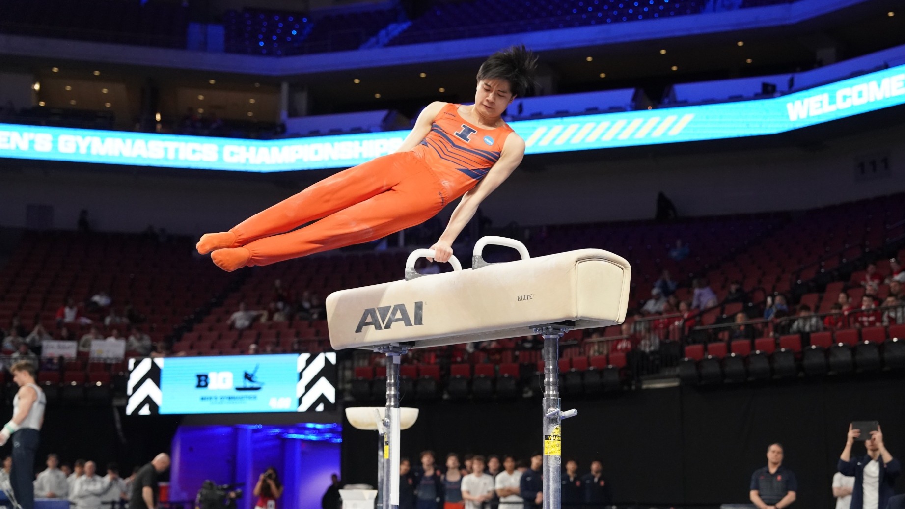 LINCOLN, NEBRASKA - APRIL 3: at Bob Devaney Sports Center on April 3, 2026 in Lincoln, Nebraska. (Photo by Big Ten/University Images via Getty Images)