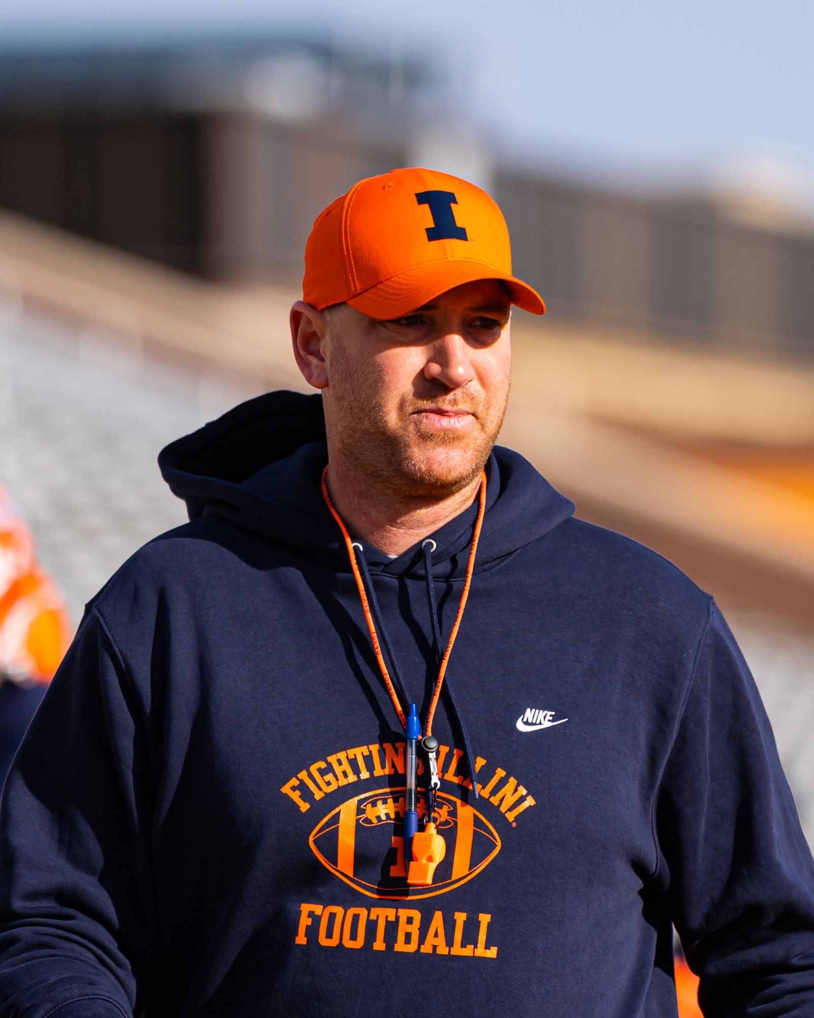 CHAMPAIGN, ILL. - March 25, 2026 - Jared Elliott during spring ball practice. Illinois Fighting Illini Football at Gies Memorial Stadium. (Photo by Aaron Quinn/Illinois Athletics)