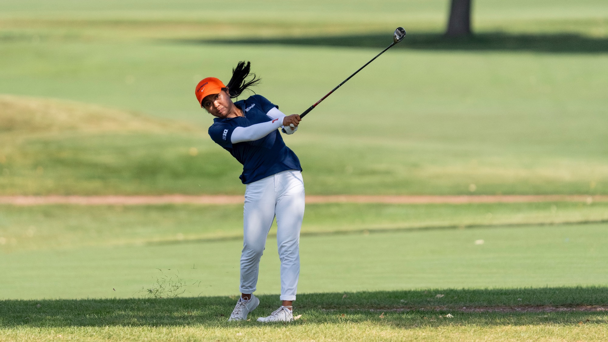 Brielle Mapanao golfing at Medinah Golf Club.