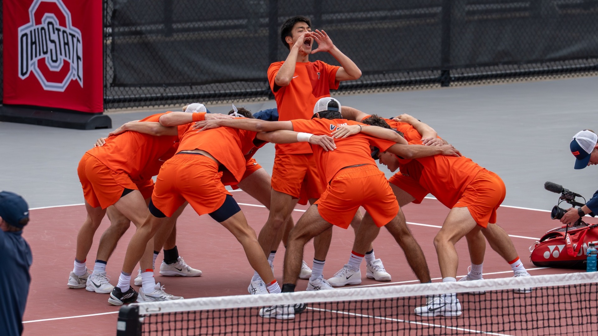 ILLINI MTEN - NCAA Super Regional at Ohio State - huddle