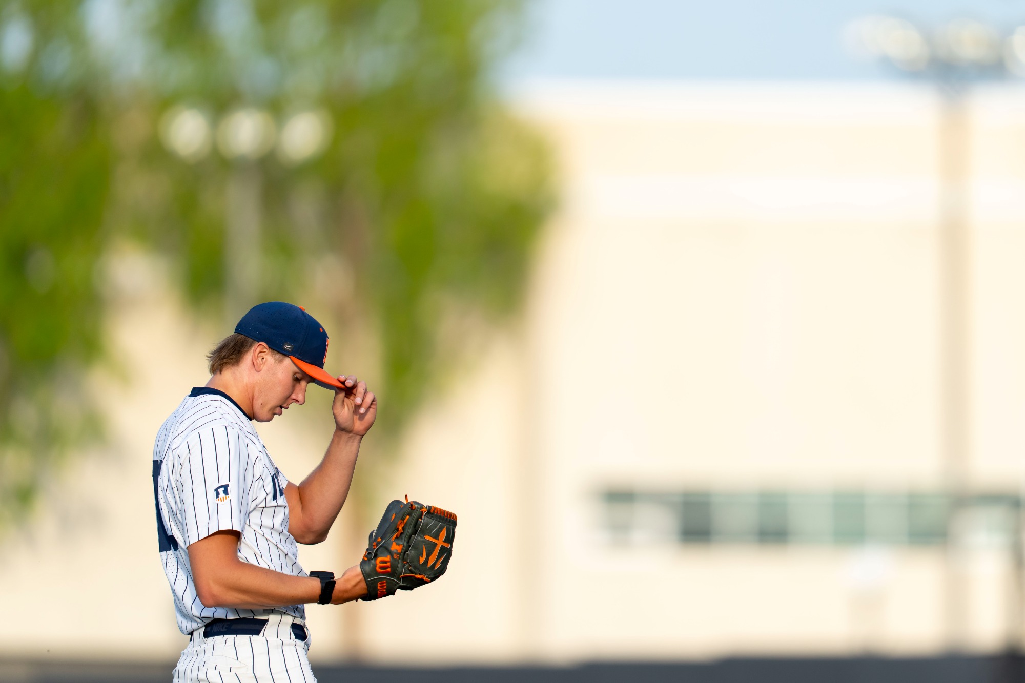 CHAMPAIGN, IL - May 09, 2026 - Left Handed Pitcher Aidan Flinn (#15) during the game between the Northwestern Wildcats and the Illinois Fighting Illini at Illinois Field in Champaign, IL. Photo By Ashley Ray/Fighting Illini