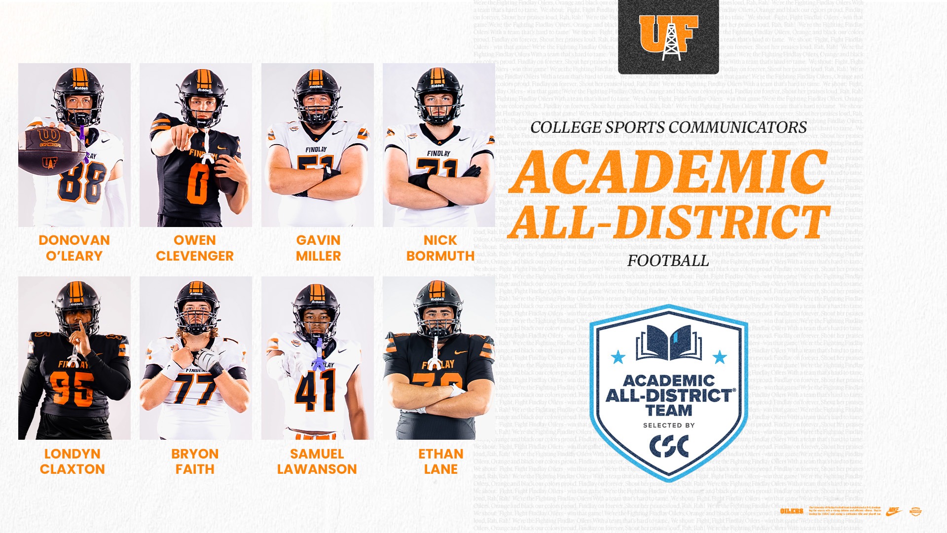 FB Academic All-District 2025