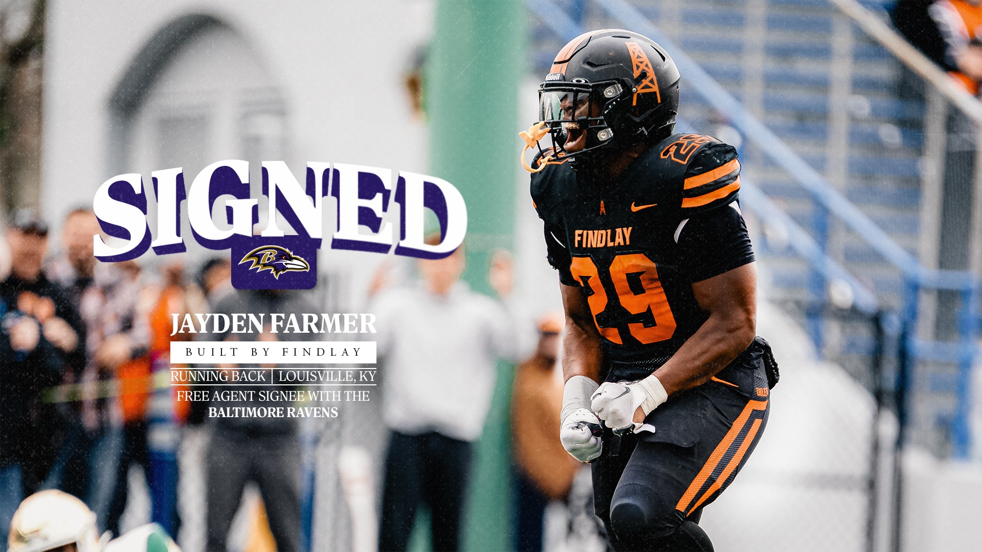 Jayden Farmer Signed Baltimore Ravens