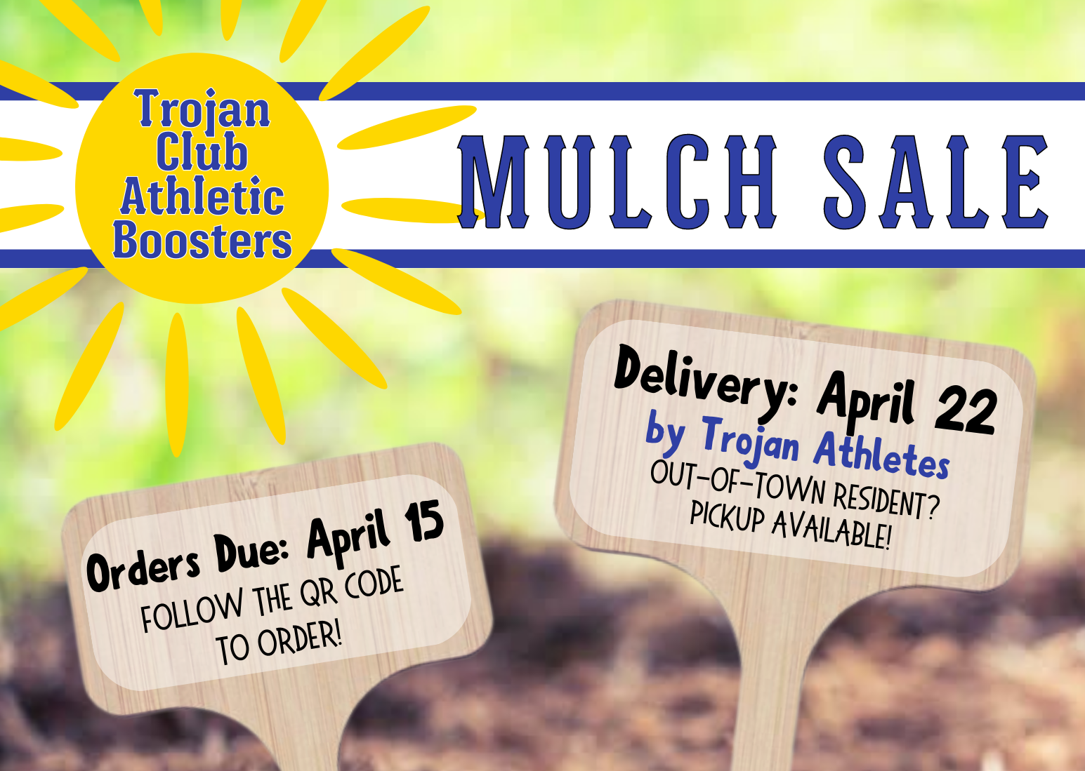 2023 Trojan Club Mulch Sale
