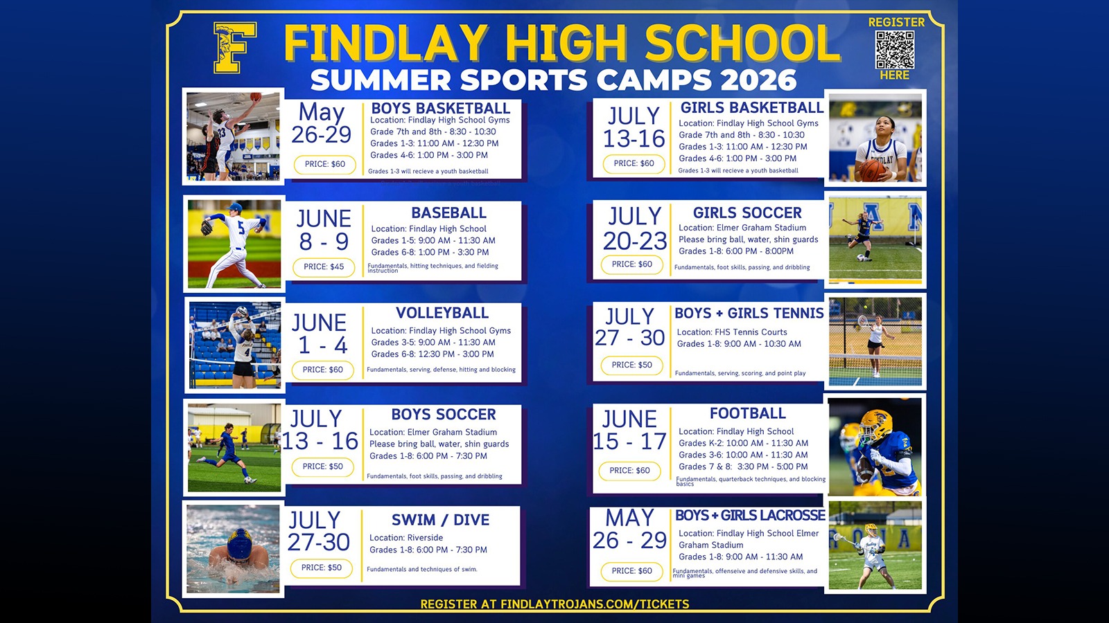 Findlay Summer Sports Camps 2026